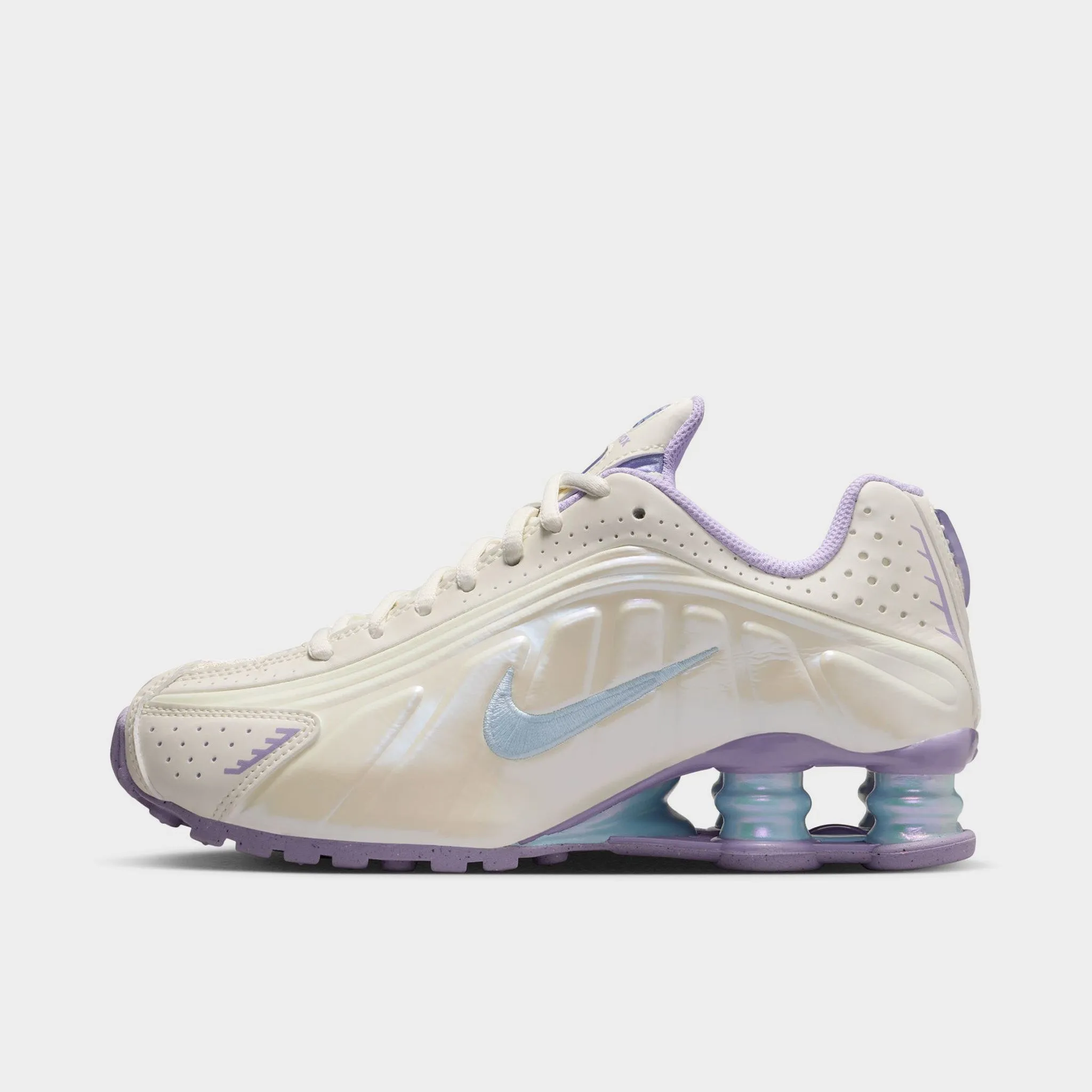 Nike Shox R4 NA13 GS Soft Pearl / Celestine Blue - Hydrangeas Moisture wicking