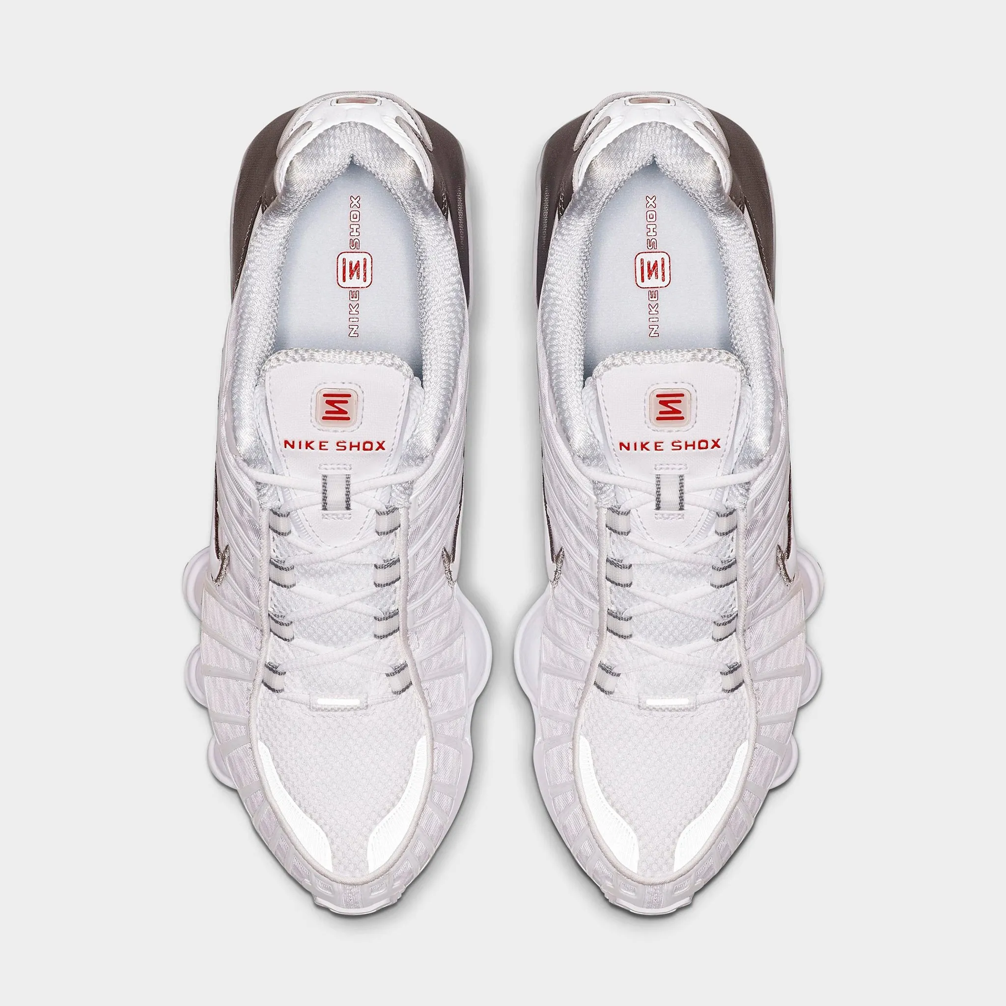 Nike Shox TL White / White - Metallic Silver Arch Relief Comfort Heel