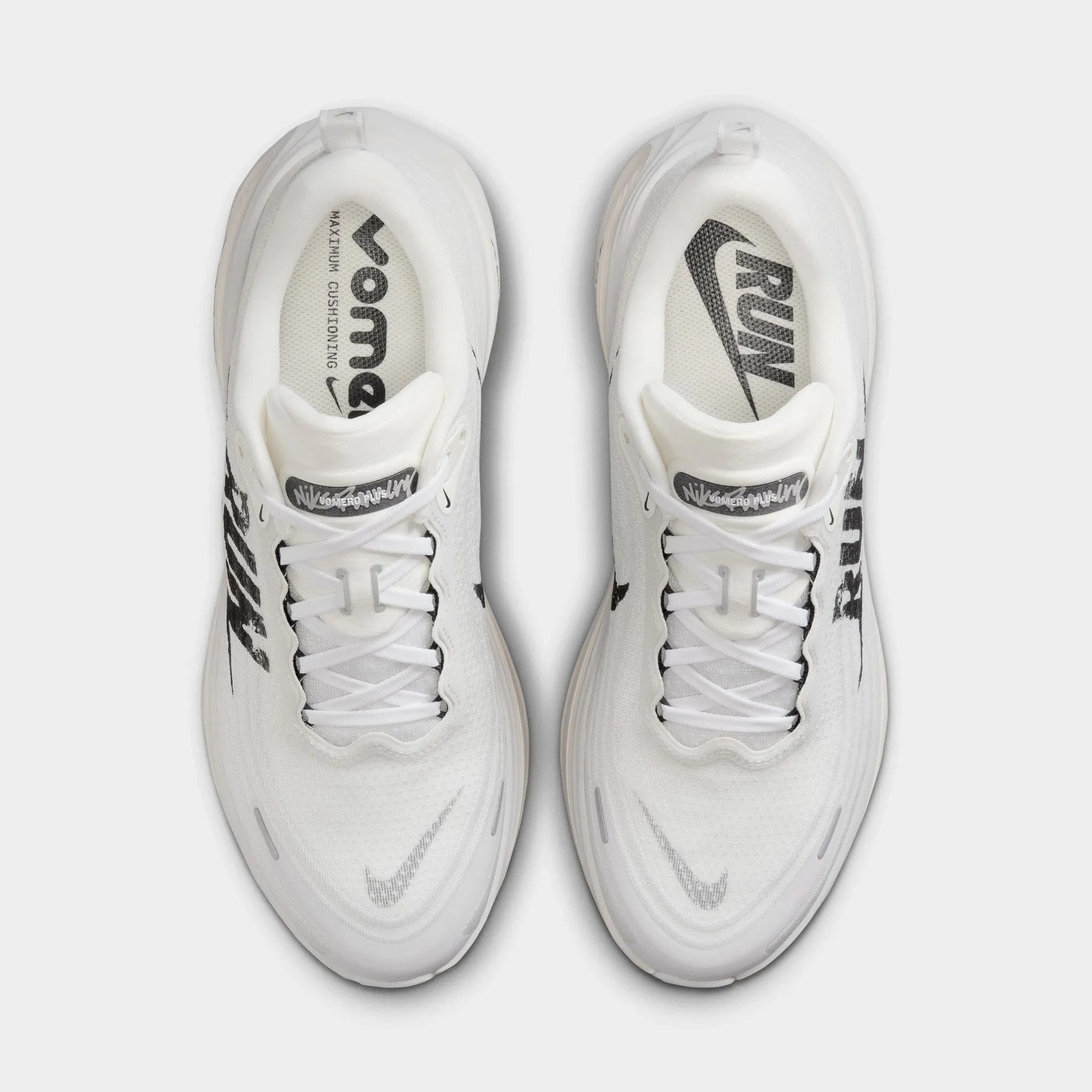 Nike Vomero Plus Run Summit White / Black - Vast Grey Shock Absorption Technology Structured Edge