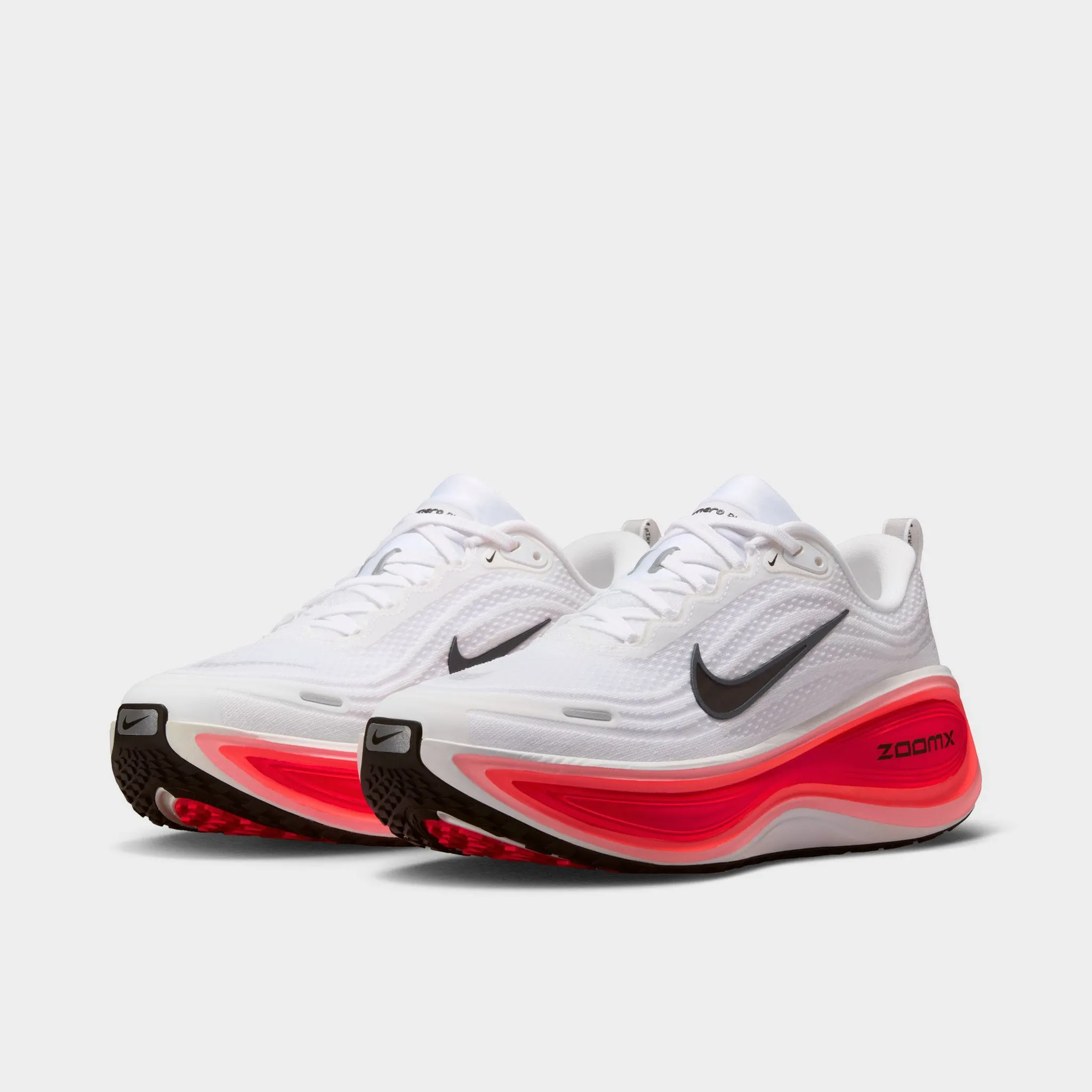 Nike Vomero Plus White / Black - Bright Crimson Recycled Material Build