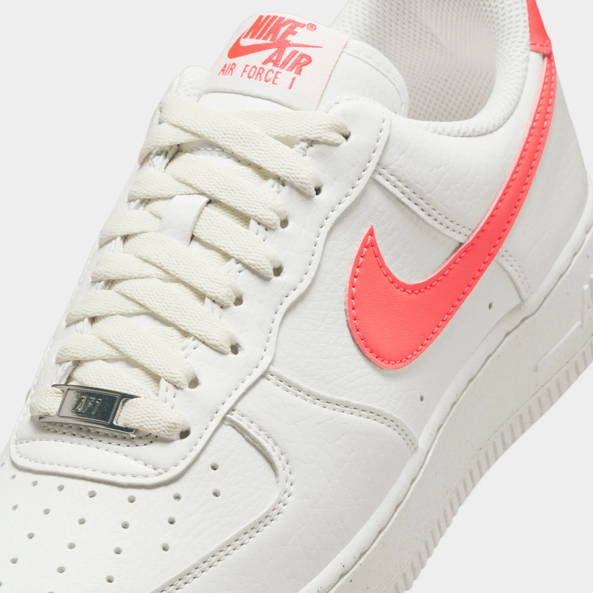 Nike Women's Air Force 1 '07 Next Nature Sail / Sail -  Hot Lava Sneaker Socks