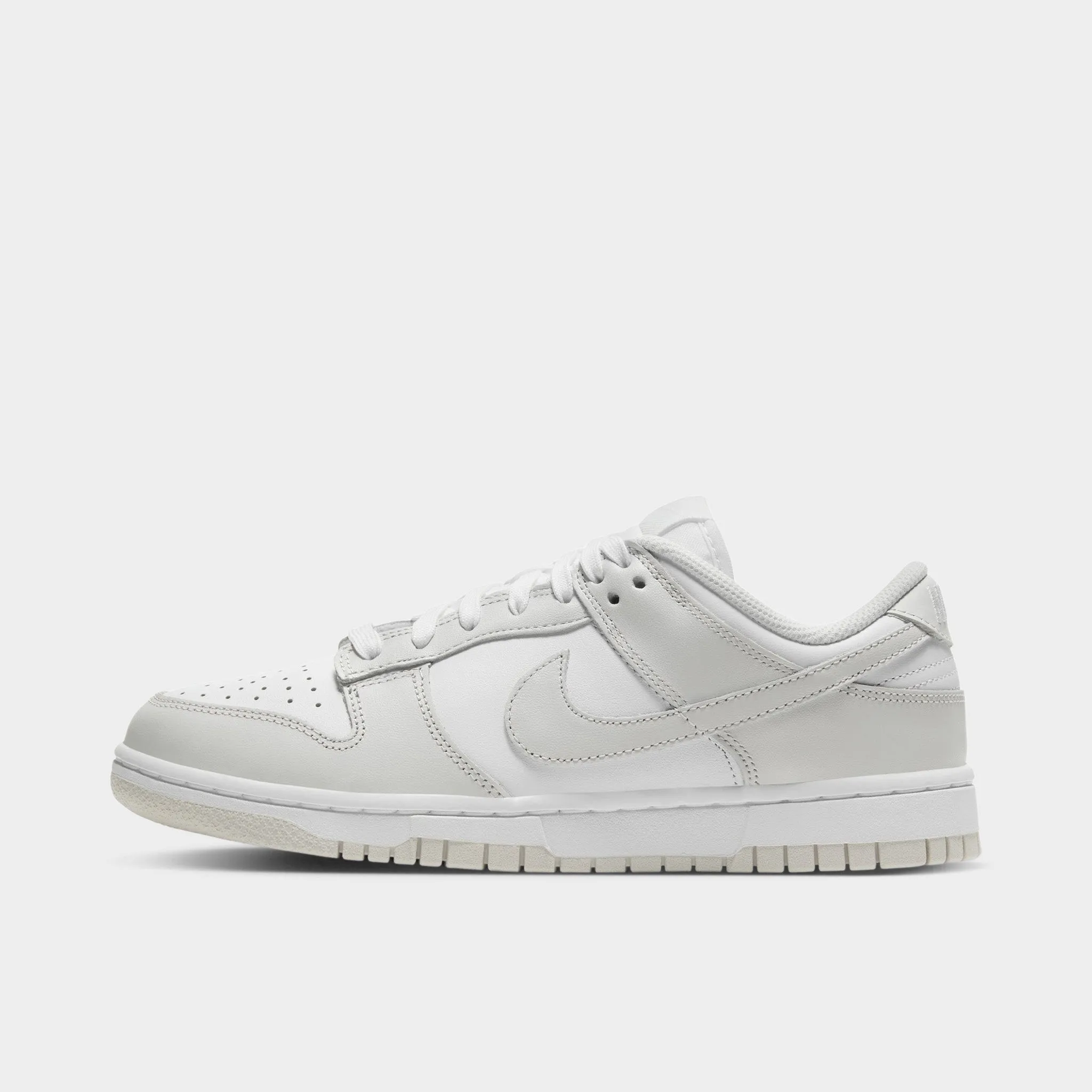 Nike Womens Dunk Low White / Photon Dust - White Neutral Arch Support