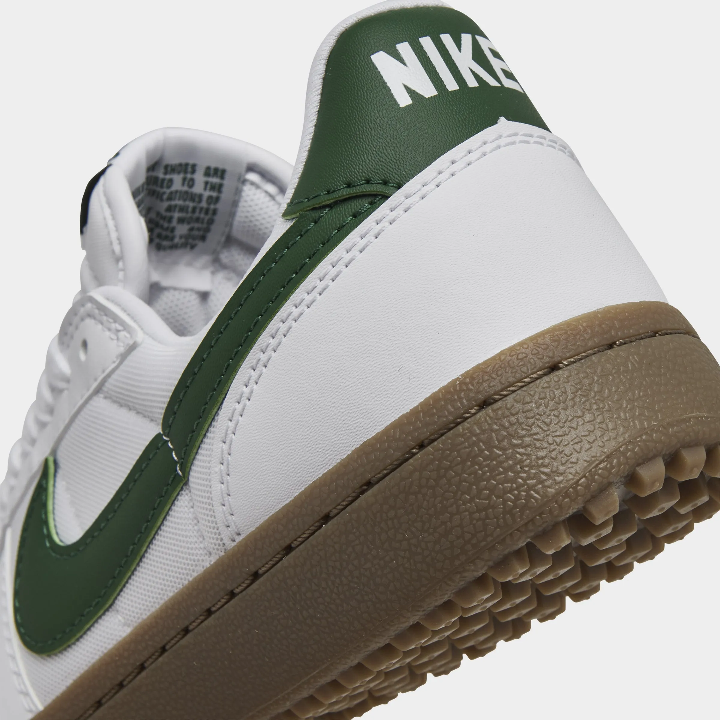 Reinforced Quarter Nike Women's Field General White / Gorge Green - Dark Gum