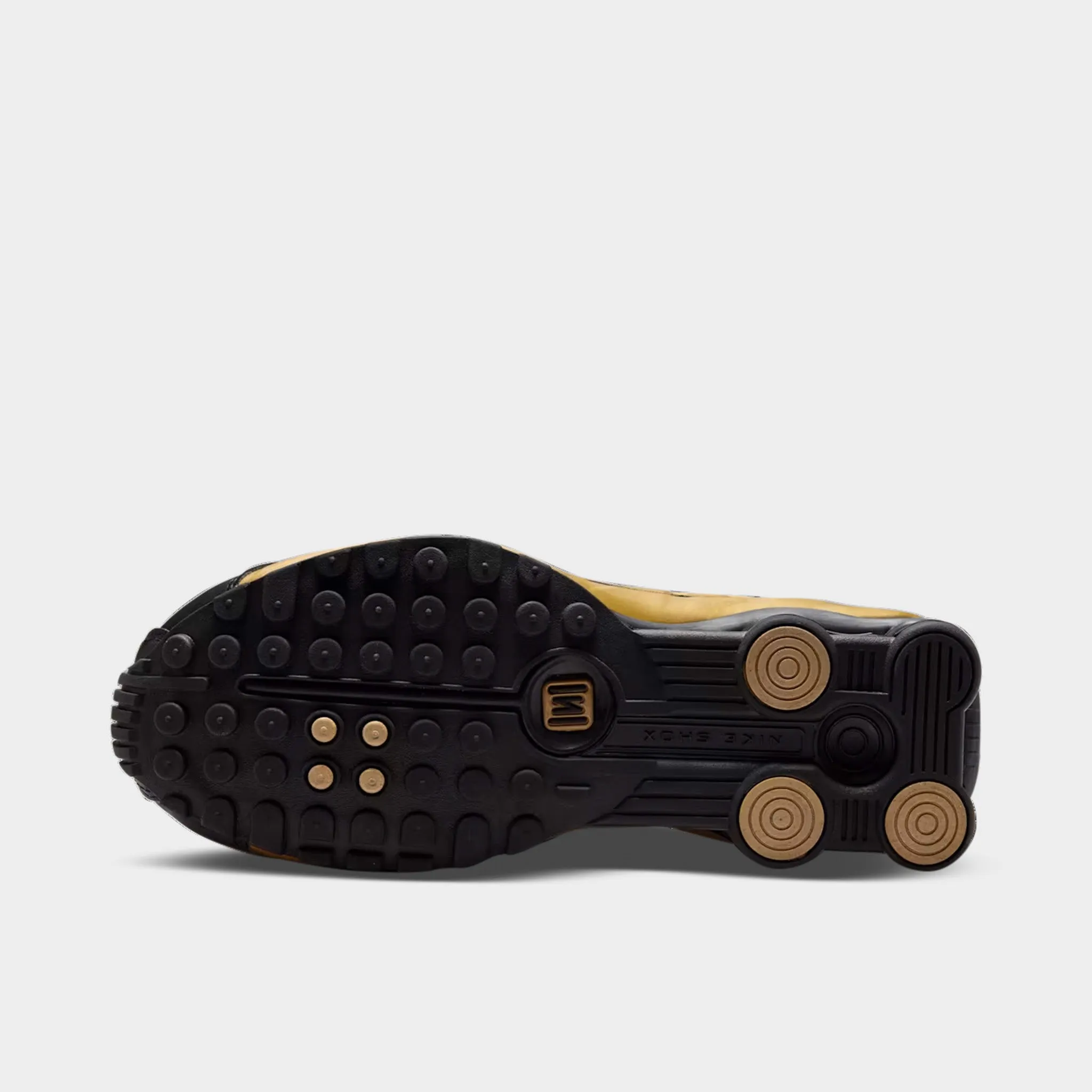 Daily Training Nike Women's Shox R4 Black / Metallic Gold - Metallic Silver