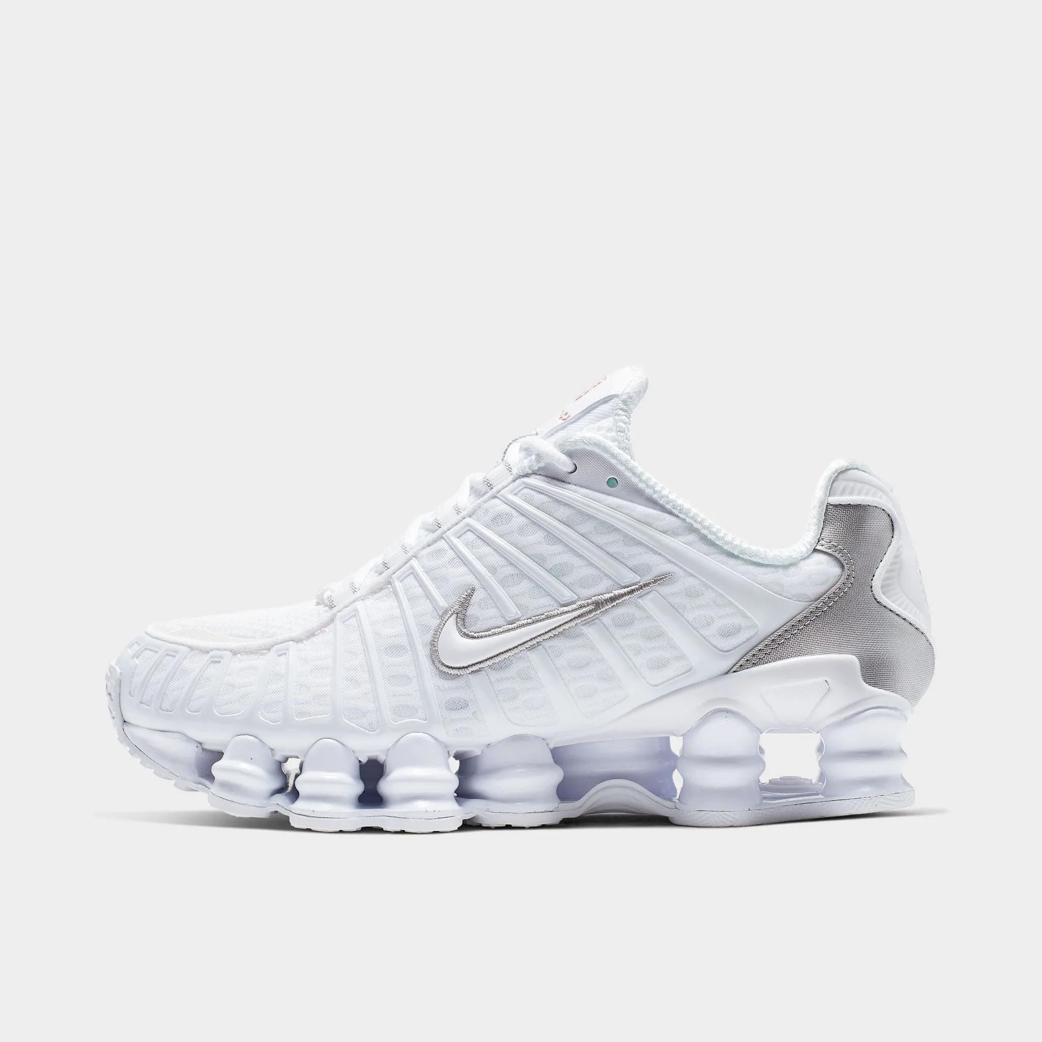 sports performance Hyperelastic Frame Nike Women's Shox TL White / White - Metallic Silver