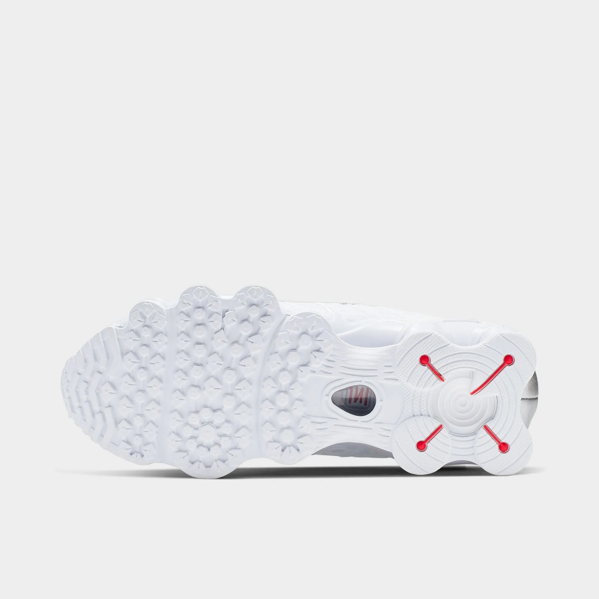 Nike Women's Shox TL White / White - Metallic Silver Signature grip