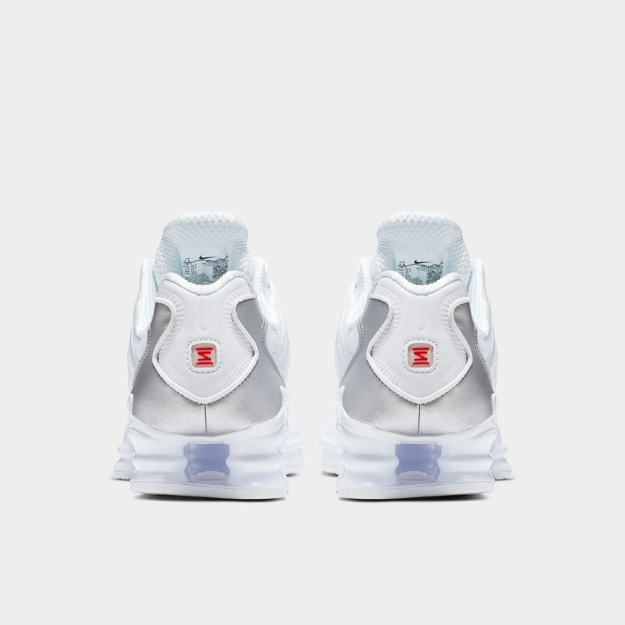 Fit Everyday Collapsible Heel Nike Women's Shox TL White / White - Metallic Silver