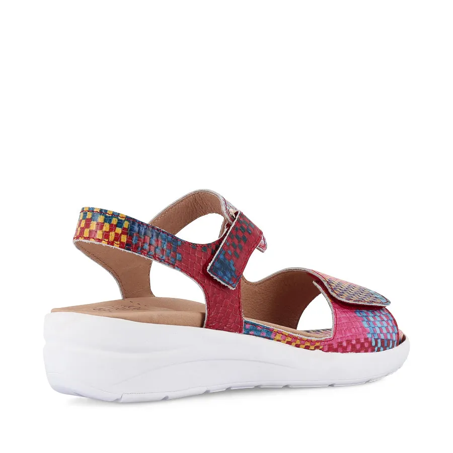 NILA XW - BRIGHT CHECK MULTI LEATHER Nude Calm