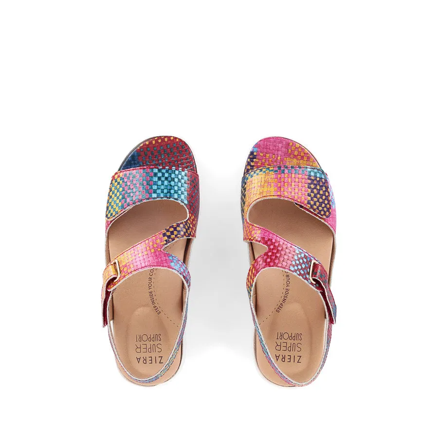 NILA XW - BRIGHT CHECK MULTI LEATHER Fresh Air