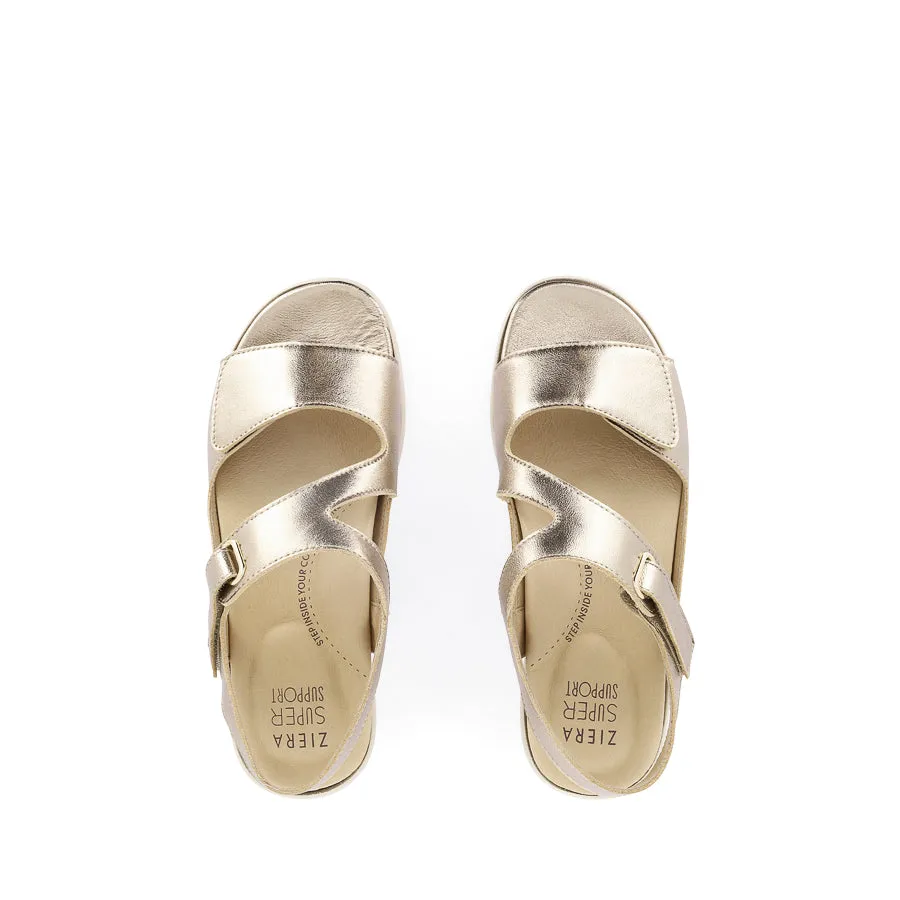 Flexible Beach Shoes NILA XW - CHAMPAGNE LEATHER