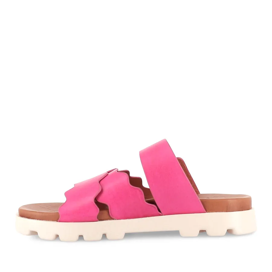 Knit Material NISSA - FUCHSIA LEATHER