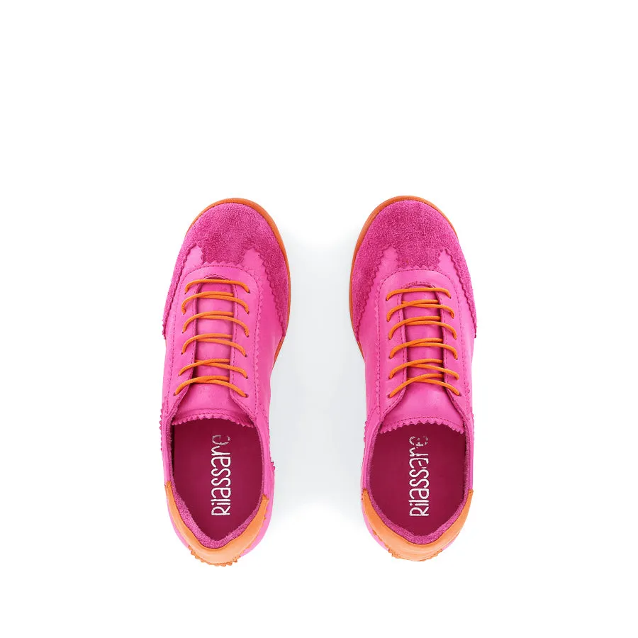 TERRA - FUXIA COMBO LEATHER Good resilience Movement Ready