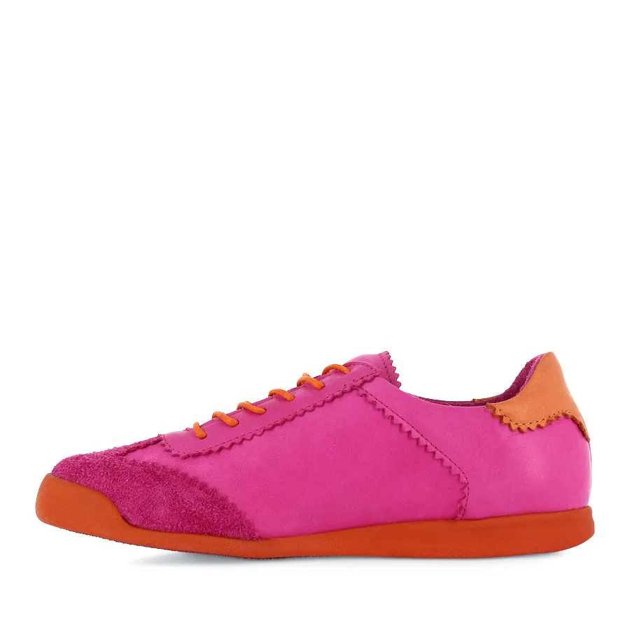 TERRA - FUXIA COMBO LEATHER Active Run