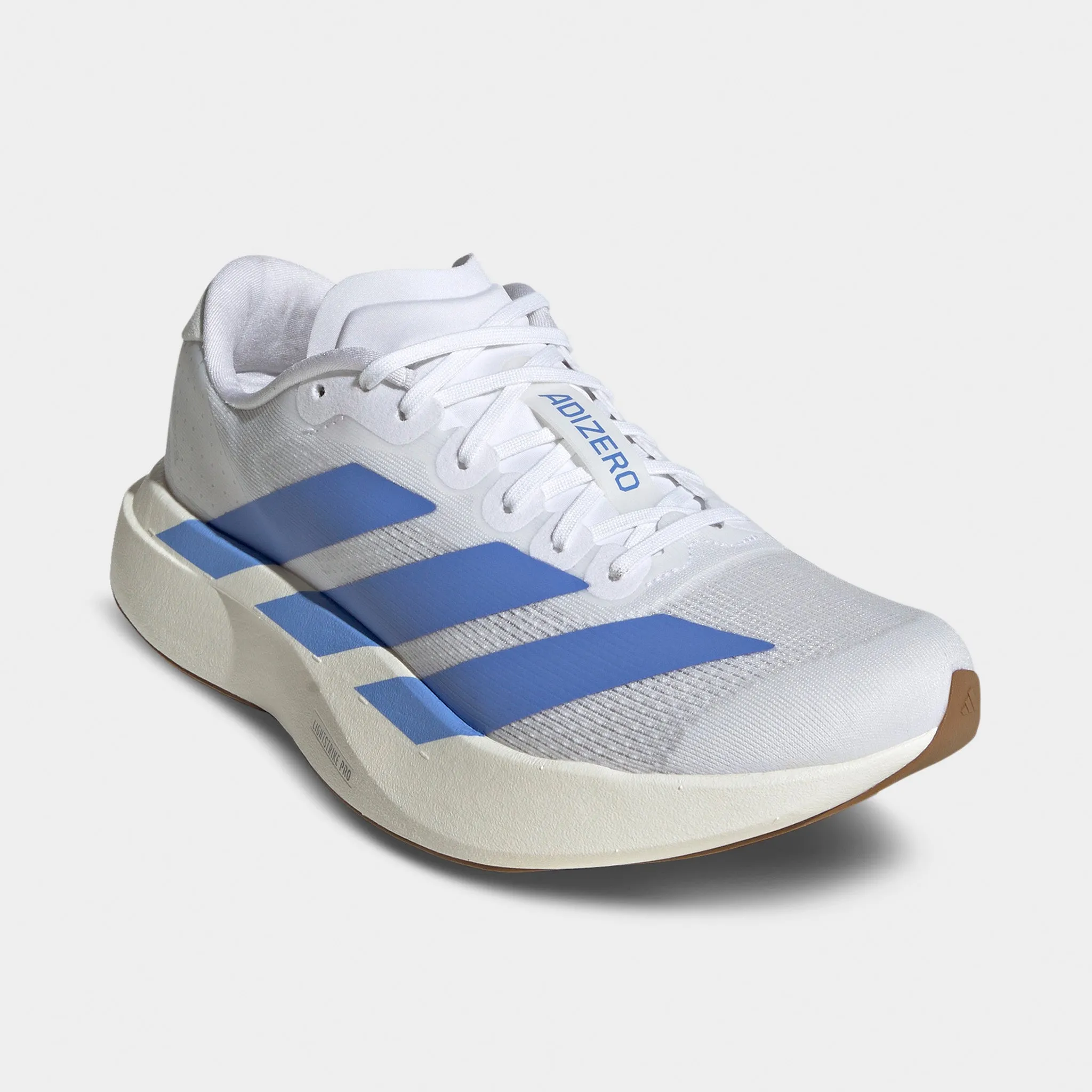 Step Relief Molded Foam adidas Women's Adizero EVO SL White / Blue Fusion - Off White