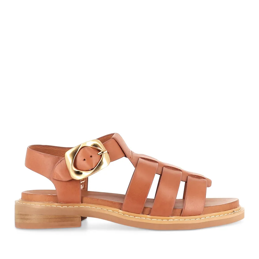 Secure Wrap Classic Style ORNAMENT - BRANDY LEATHER