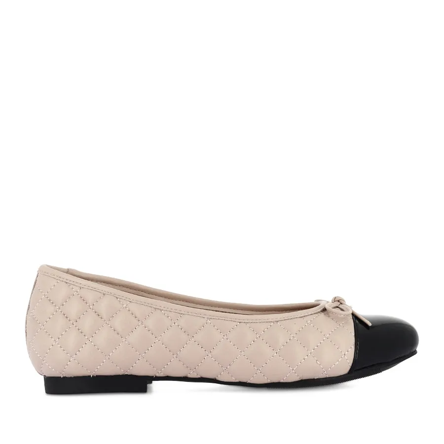 molded COMRADI XF - BLACK/NUDE PATENT LEATHER