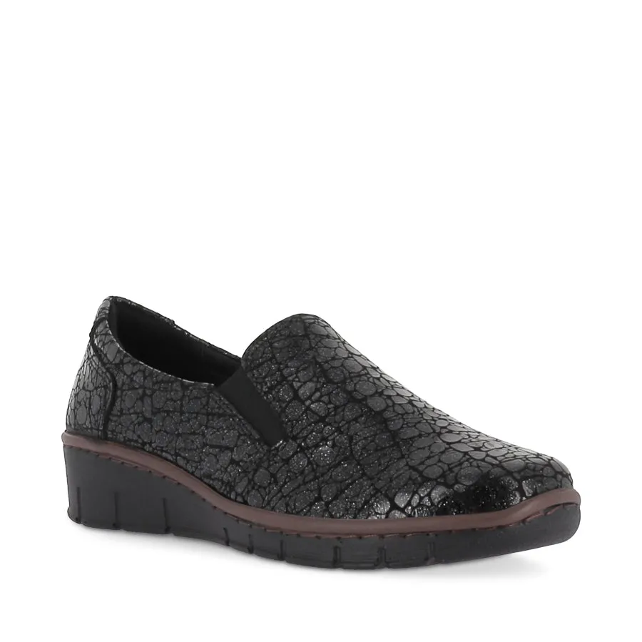 CP314-22 - BLACK PATENT Happy Walk Sunny Lane