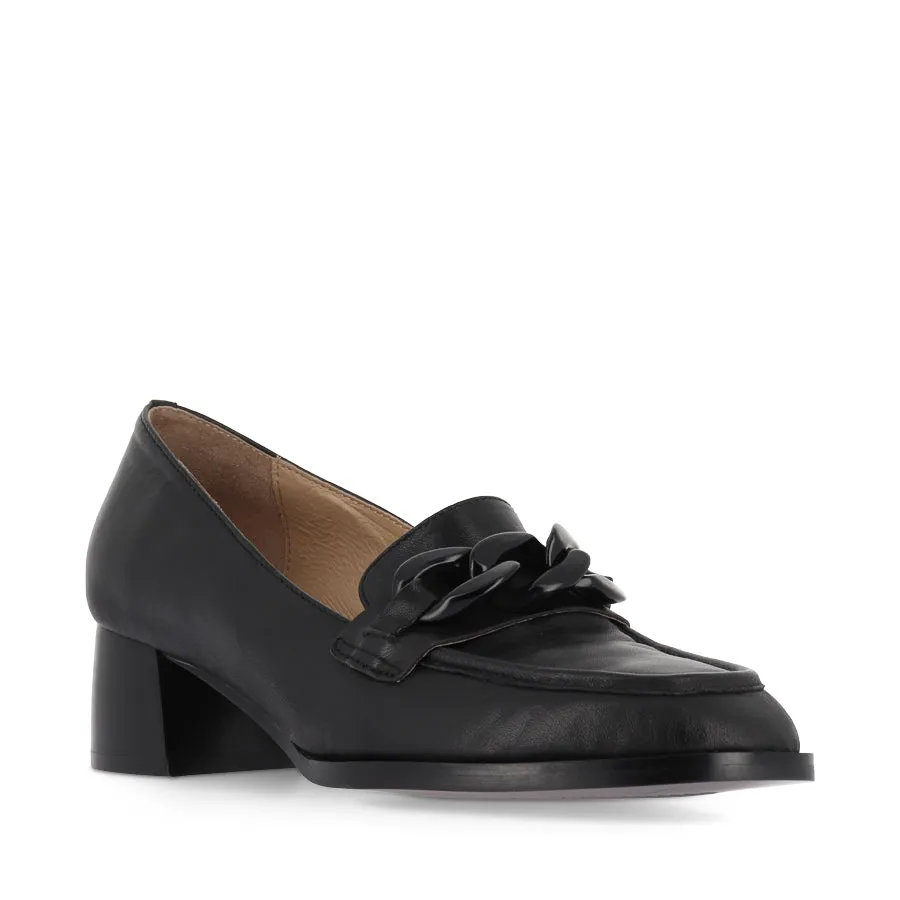 NOMASS - BLACK BLACK LEATHER Walking Comfort