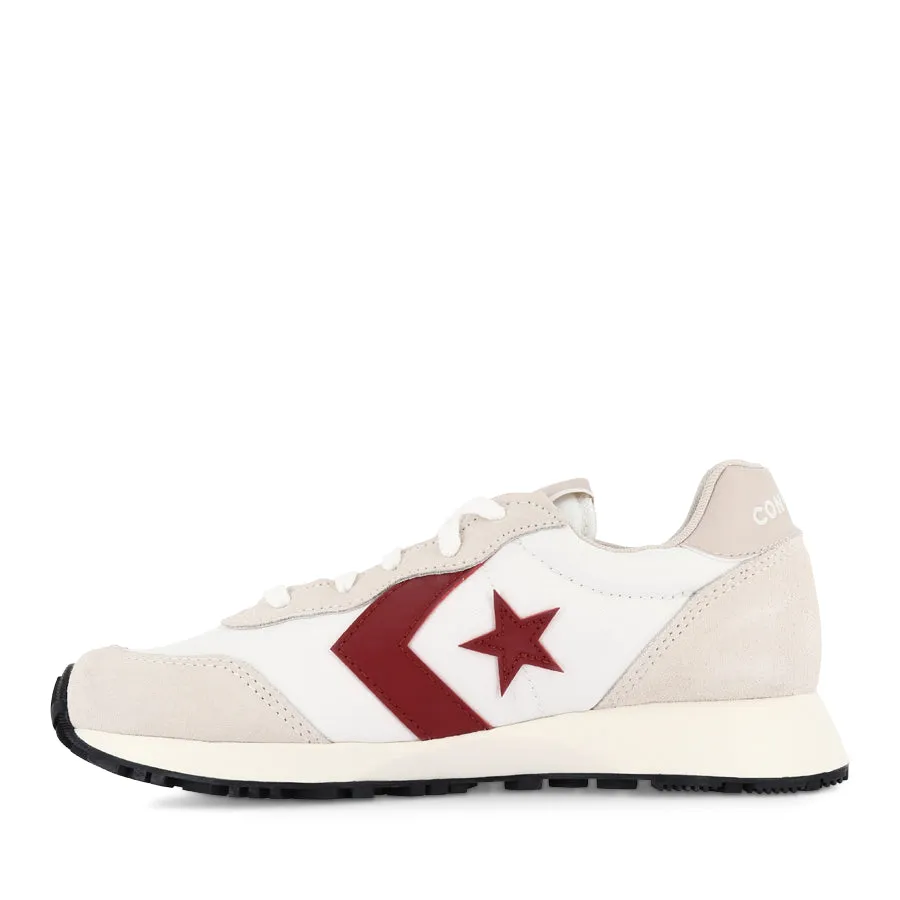 Gym workout Comfort Panel OMEGA TRAINER LOW - LIGHT DUNE/VINTAGE WHITE/PARK RED
