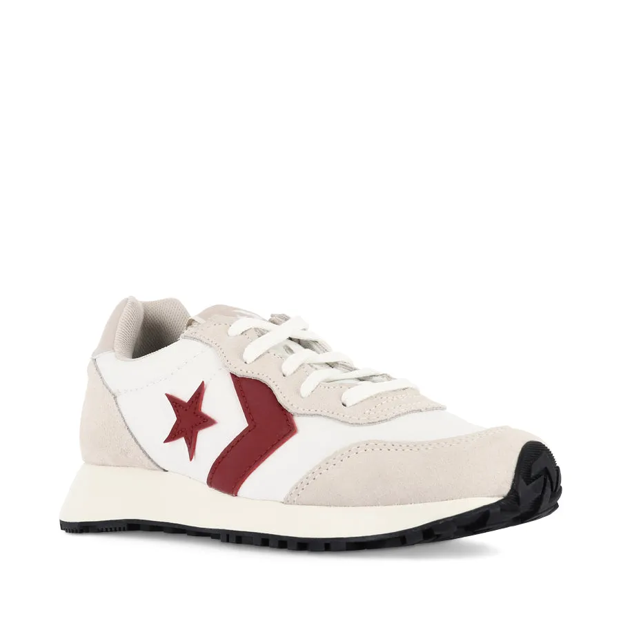 OMEGA TRAINER LOW - LIGHT DUNE/VINTAGE WHITE/PARK RED Responsive Control Rubber Traction Pattern