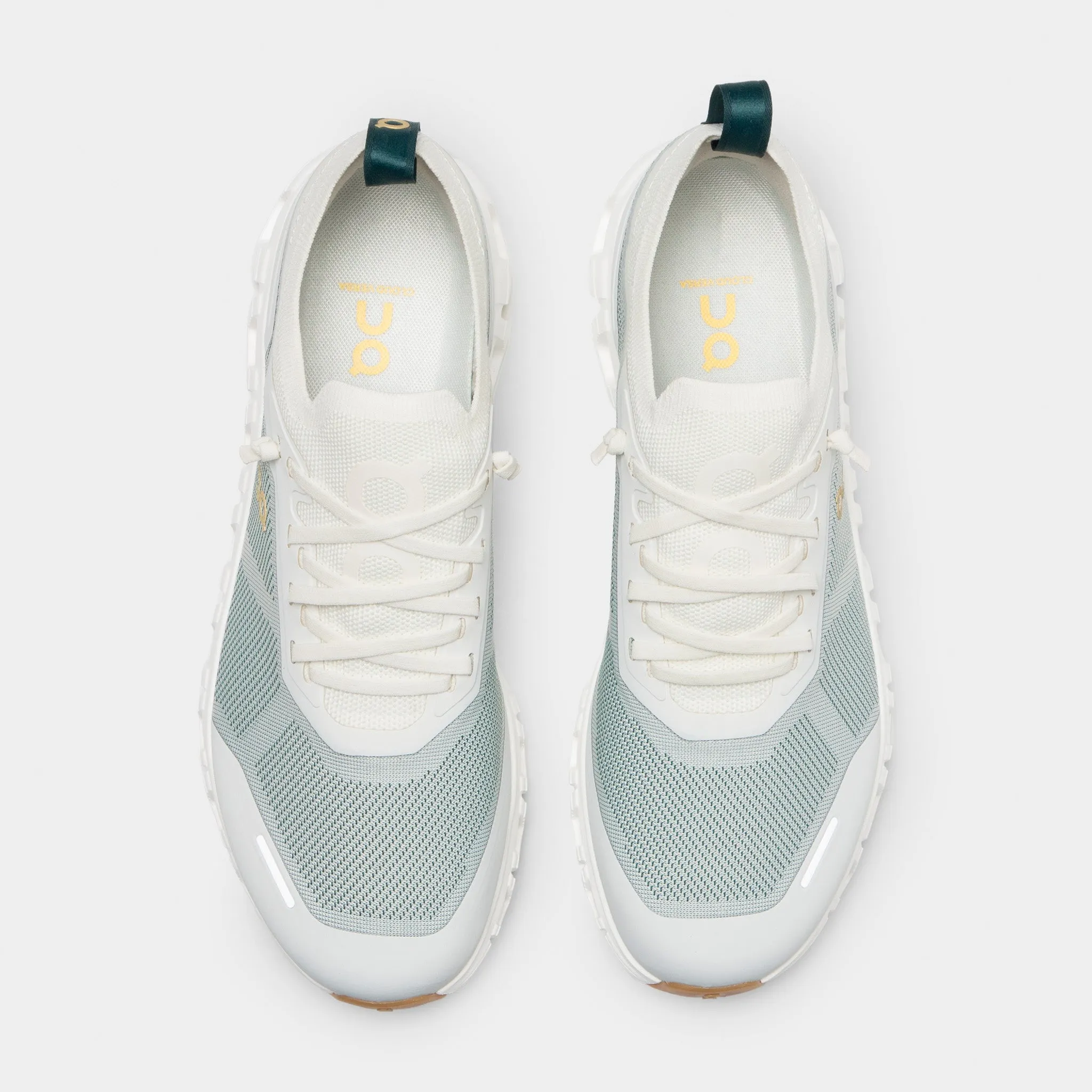 On Cloud 6 Versa White / Green - Gold Dynamic Edge Ultra Light Foam