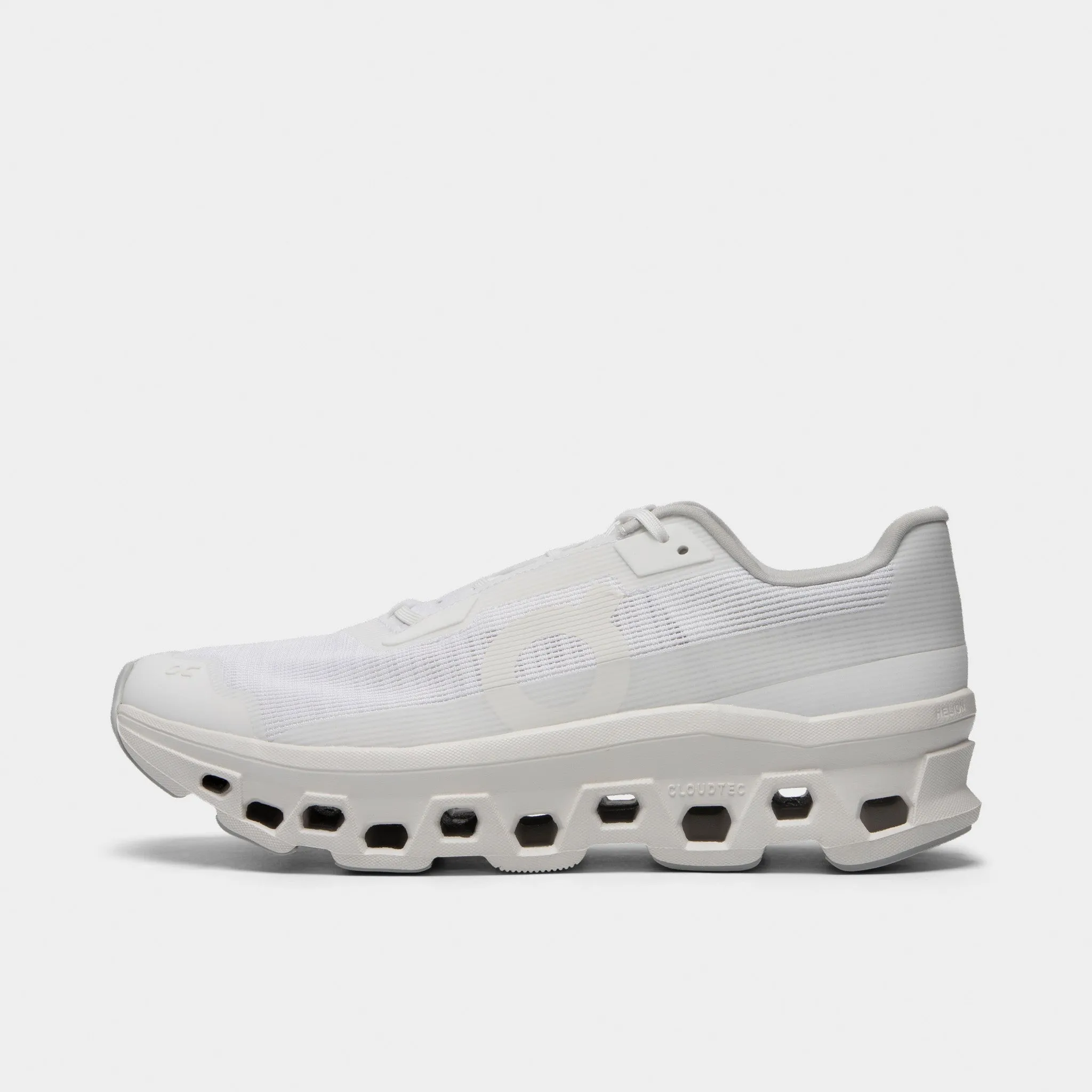 On Cloudmonster Void White / White Step Comfort Light Weight