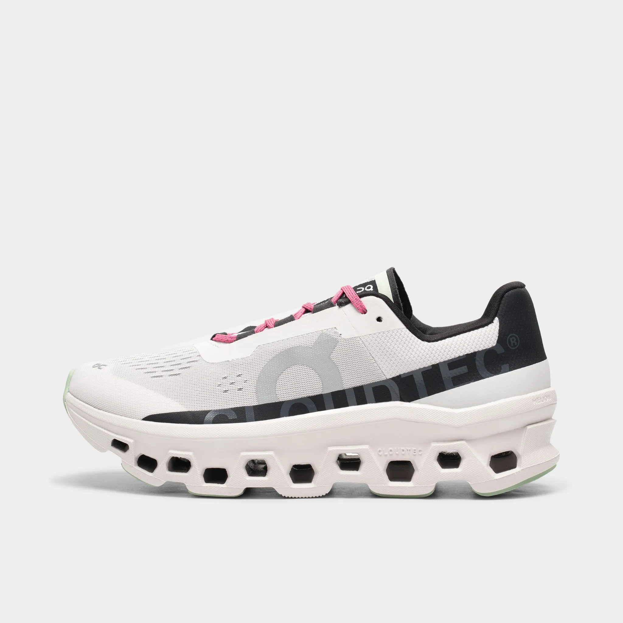 On Cloudmonster White / Black Comfortable Footwear Technology