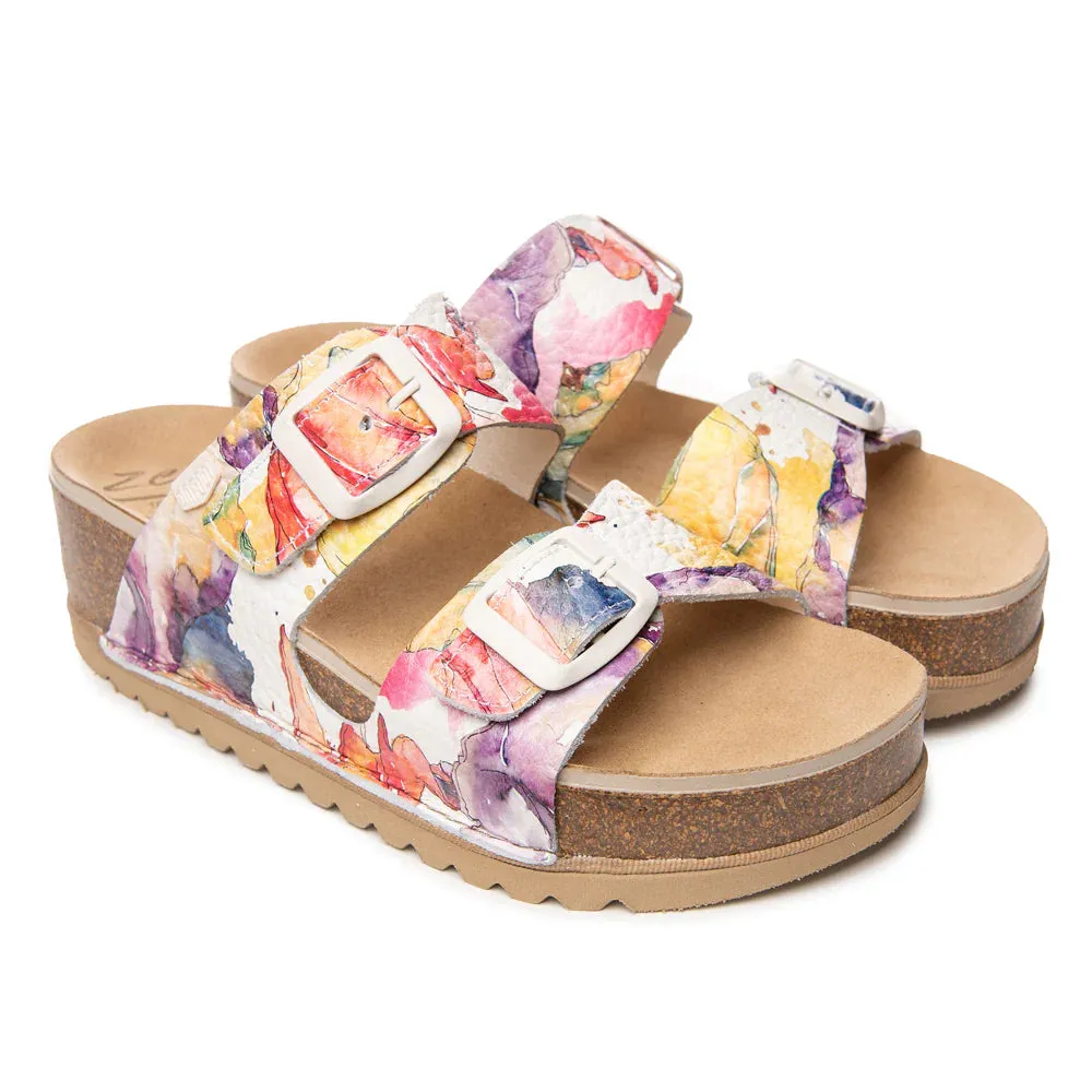 All Comfort ON FOOT AURORA FLORES - WHITE MULTI