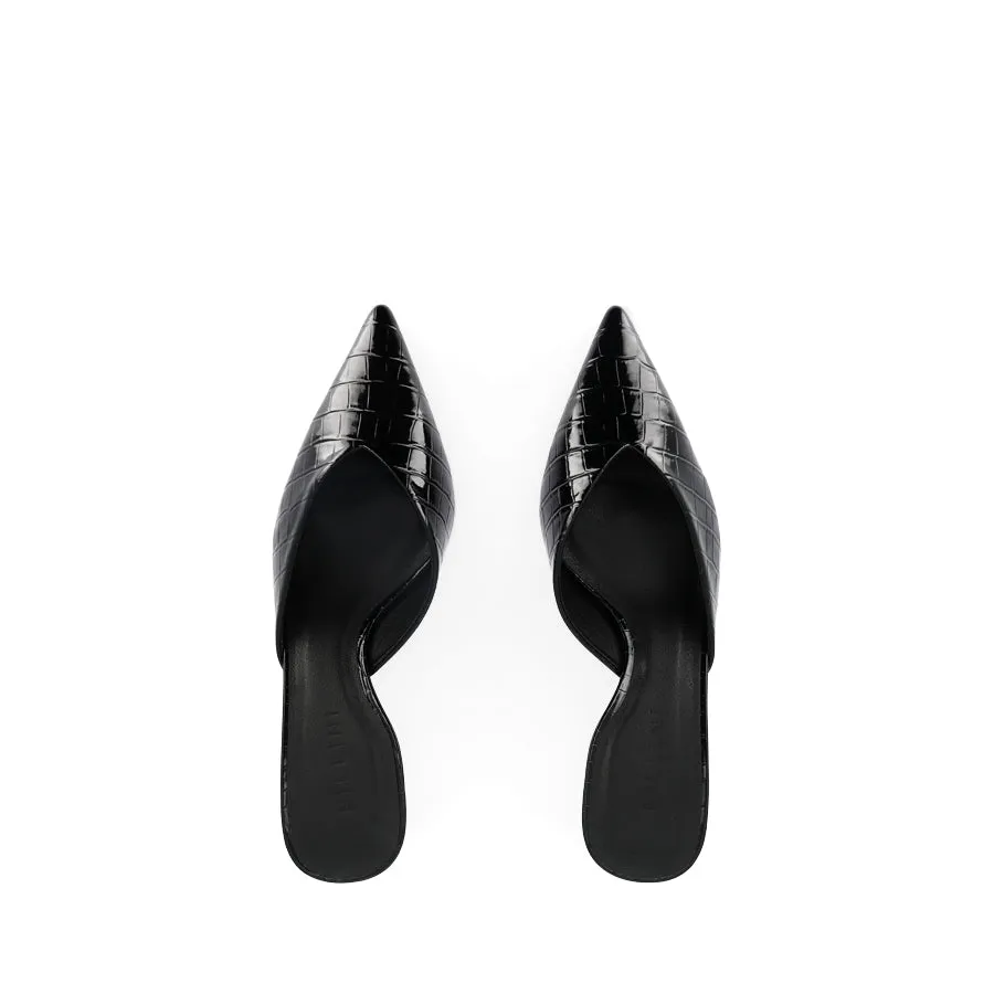 ADELE - BLACK PATENT CROC Grip Base Look Out