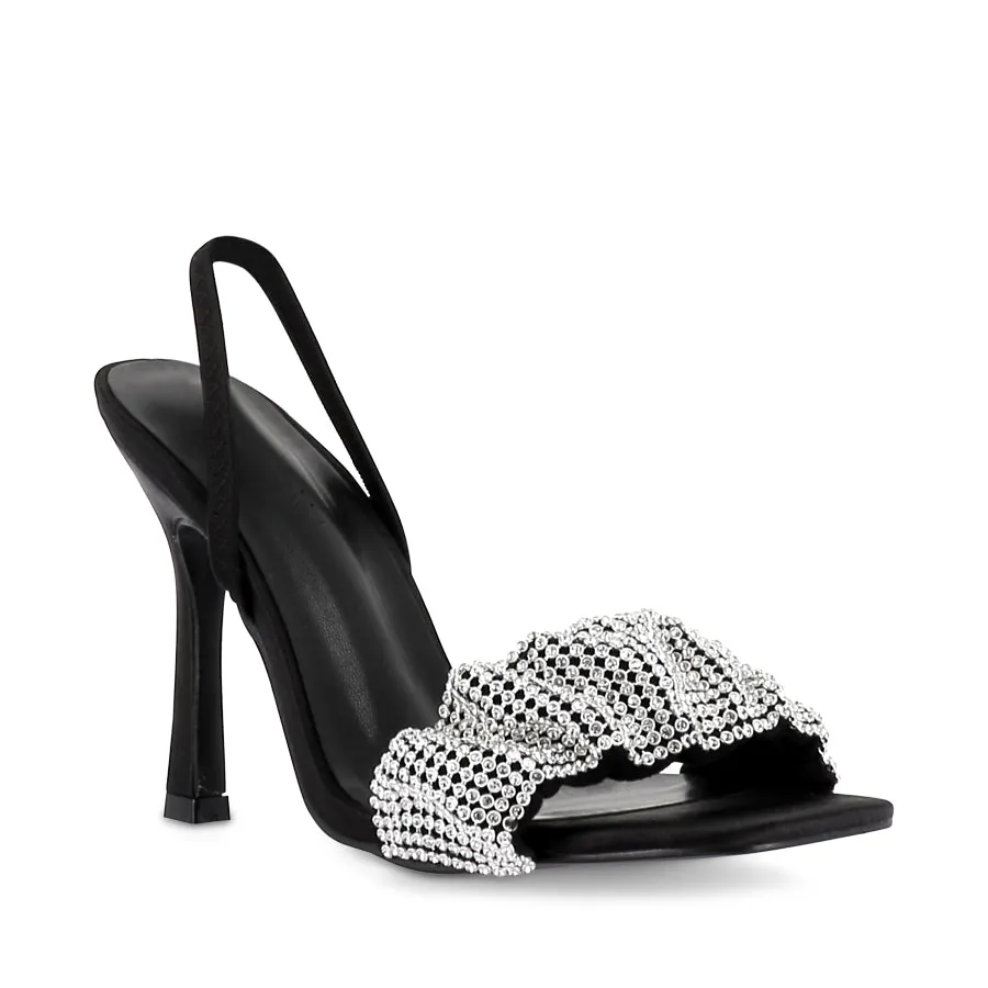 BRANDI - BLACK SATIN-DIAMANTE Peace Glow