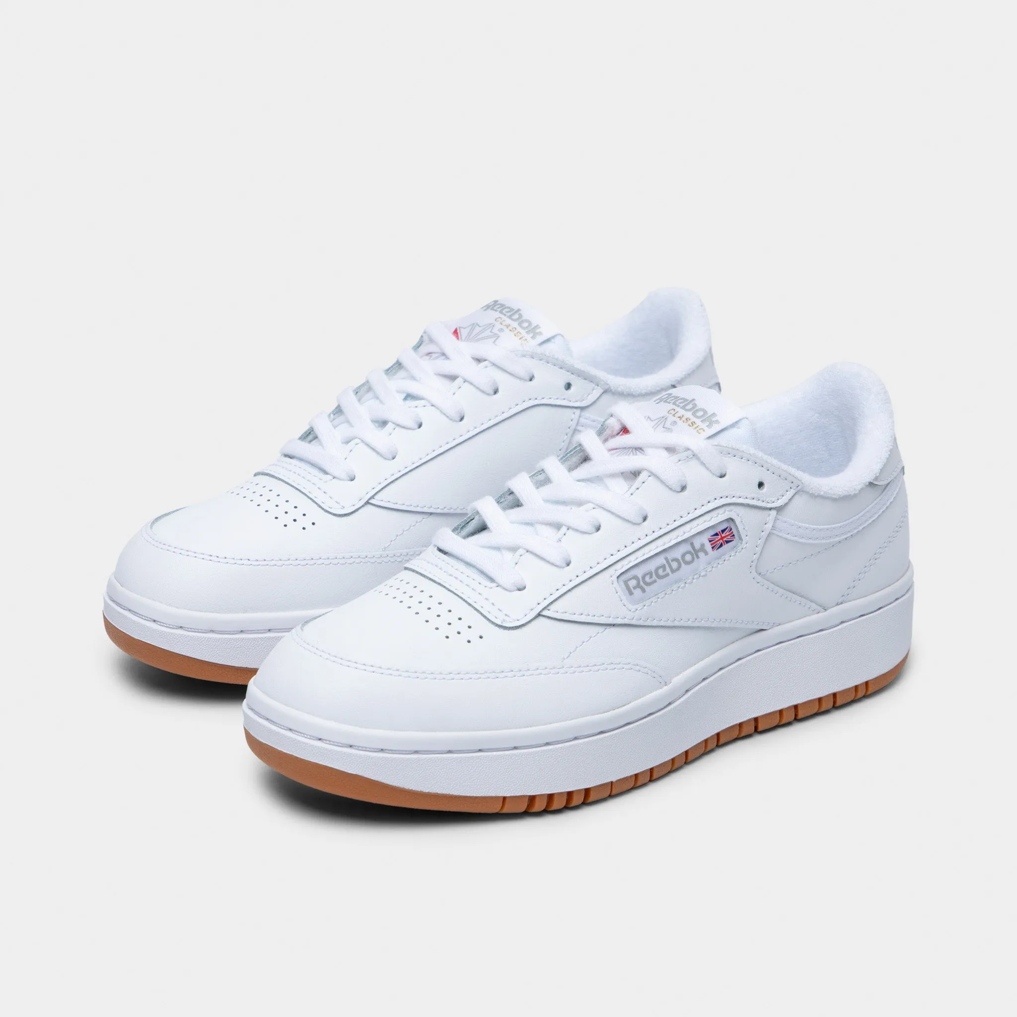 Reebok Womens' Club C Double White / Gum adults - specific functions Warm in winter
