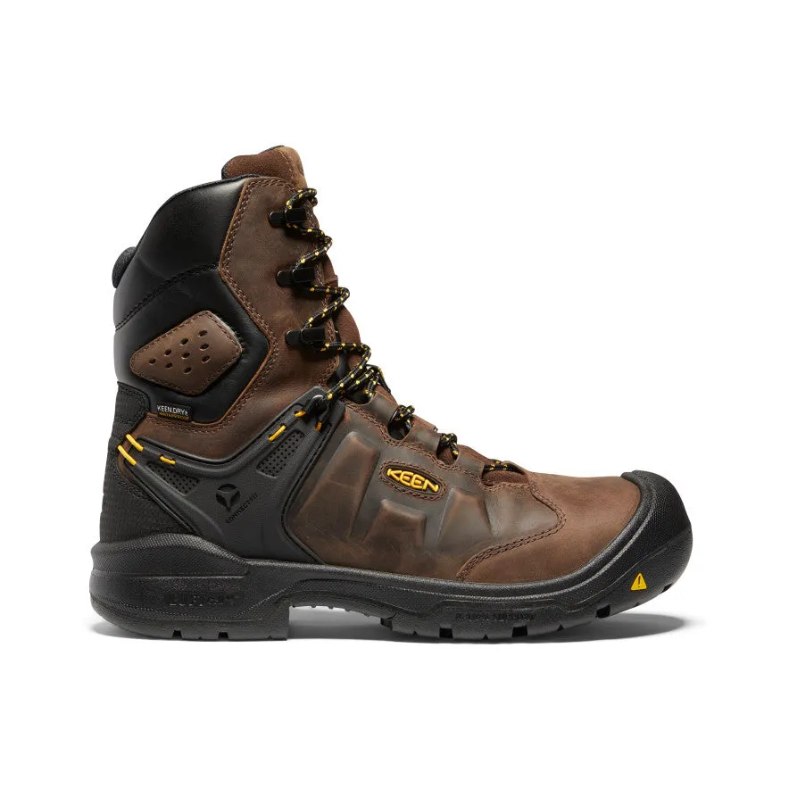 vacation Men's Dover 8" Waterproof Boot (Carbon Toe)  |  Dark Earth/Black