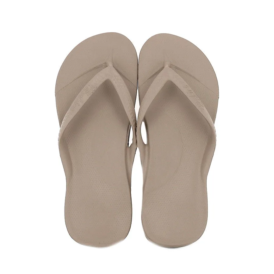 ARCH SUPPORT THONGS - TAUPE Chunky