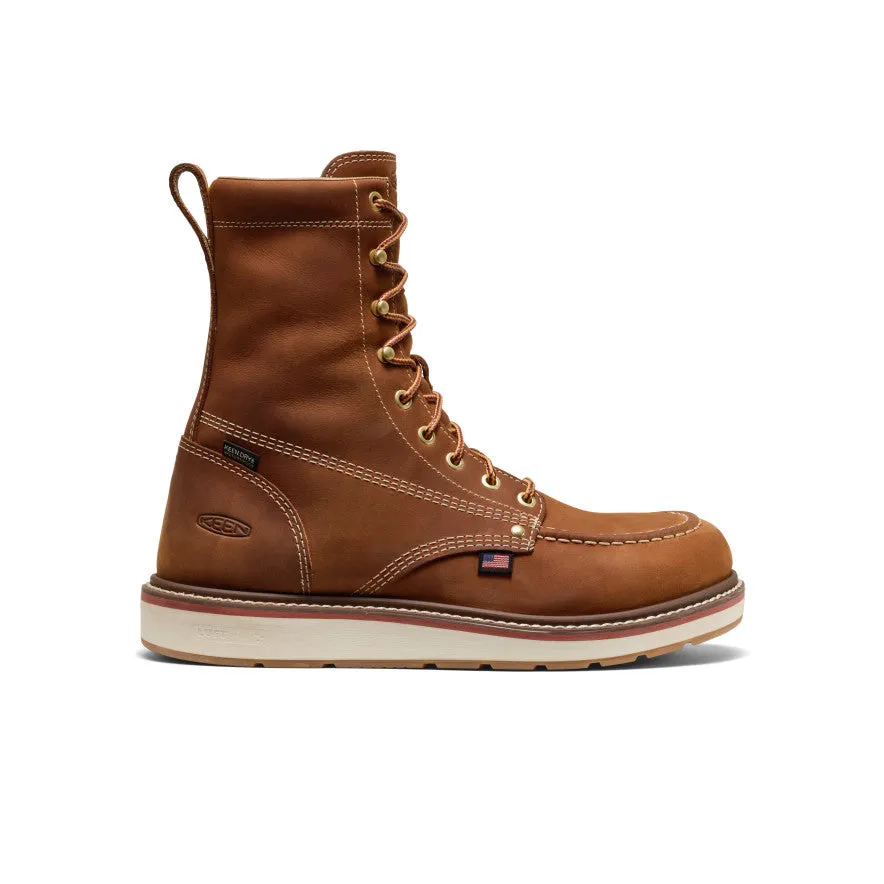 Men's Liberty 8" Waterproof Boot (Soft Toe)  |  Leather Brown/Birch Breathable piece