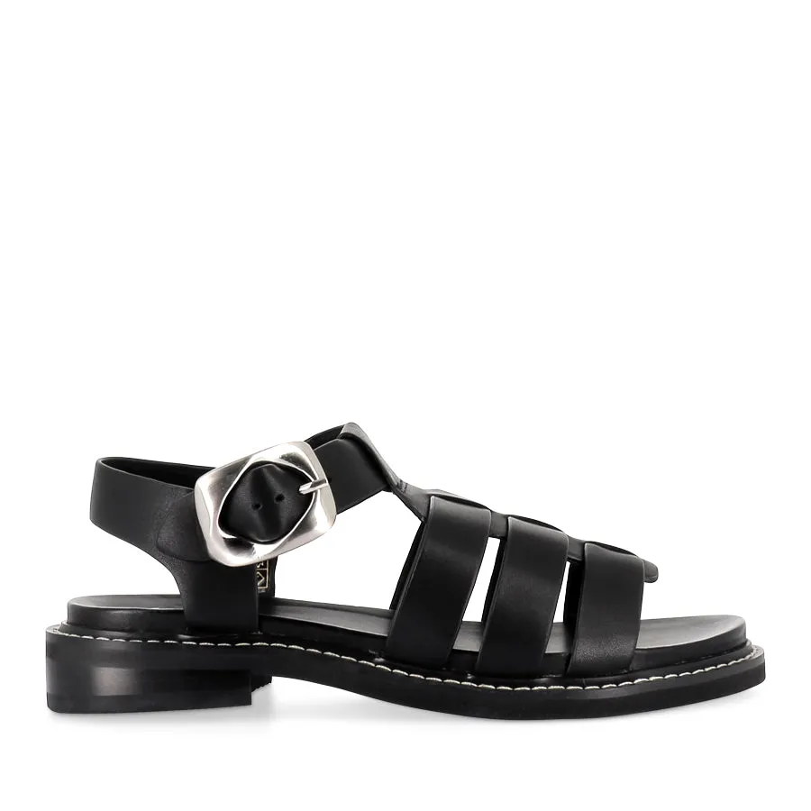 ORNAMENT - BLACK LEATHER mesh material