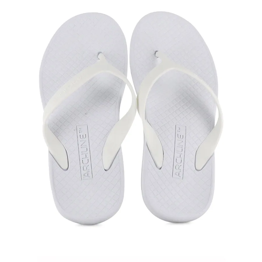 ORTHOTIC BALANCE FLIP FLOPS - WHITE All-Weather Outdoor Shoes