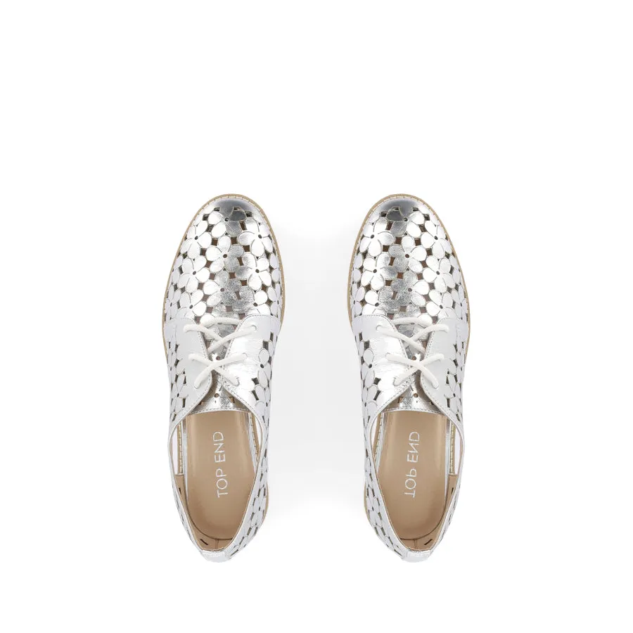 Comfortable Leather Footwear Quick Wear OTAY - SILVER CRUSH LEATHER