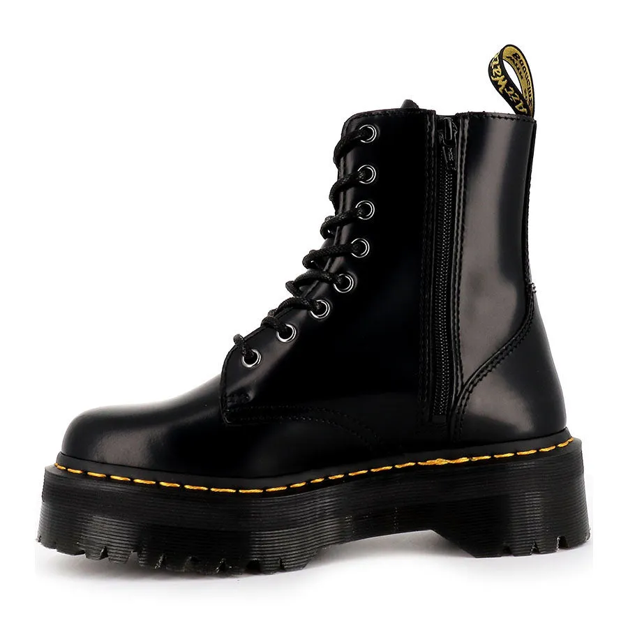 8 UP JADON - BLACK SMOOTH LEATHER Pattern Play