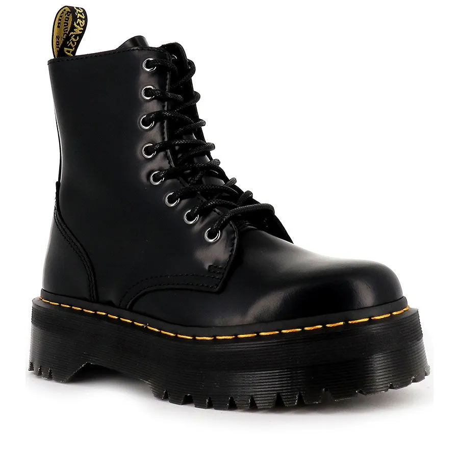 Foot Vent daily life 8 UP JADON - BLACK SMOOTH LEATHER