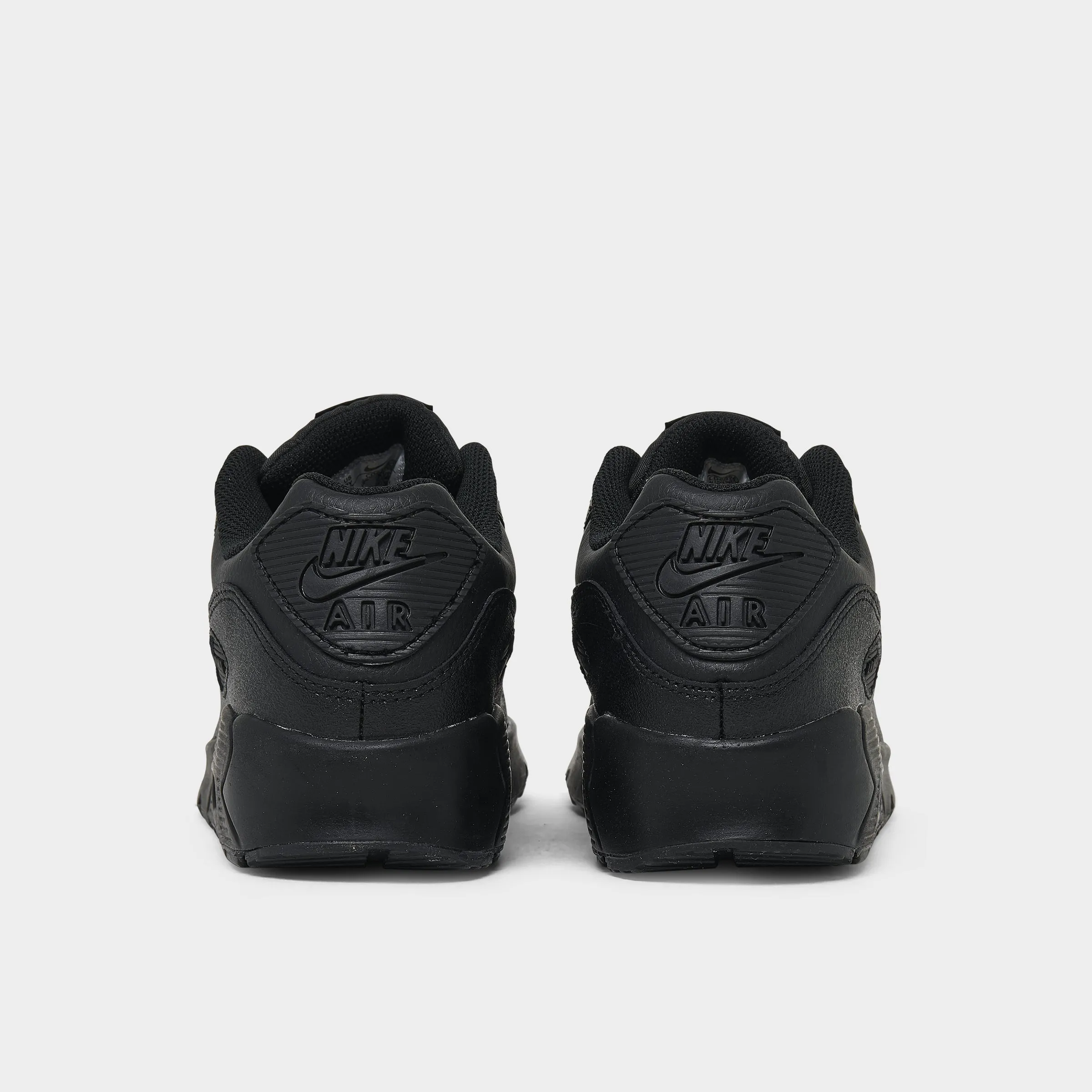 Nike Air Max 90 LTR GS Black / Black - White Heel counter