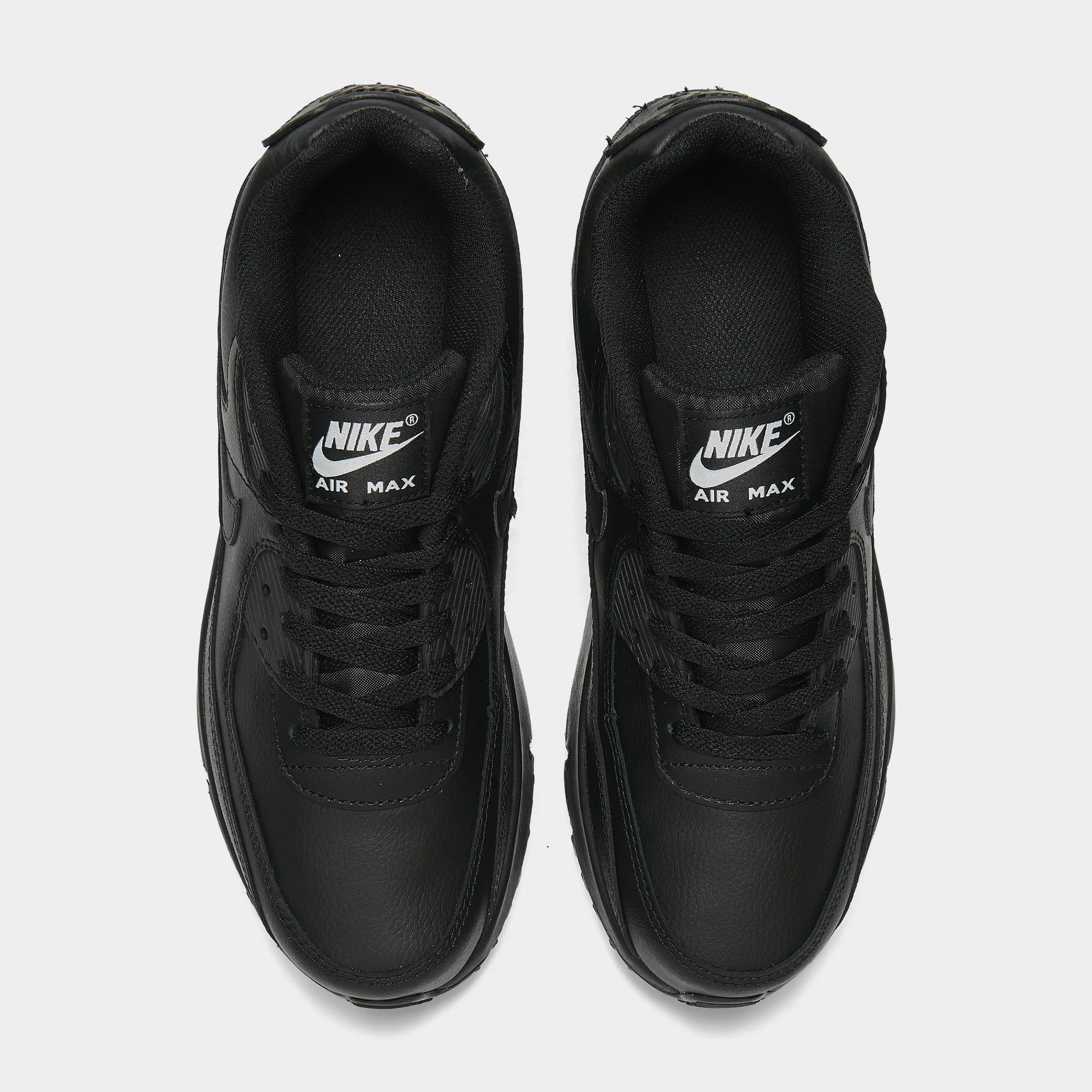 Cushioned Gear Snug Heel Lock Nike Air Max 90 LTR GS Black / Black - White