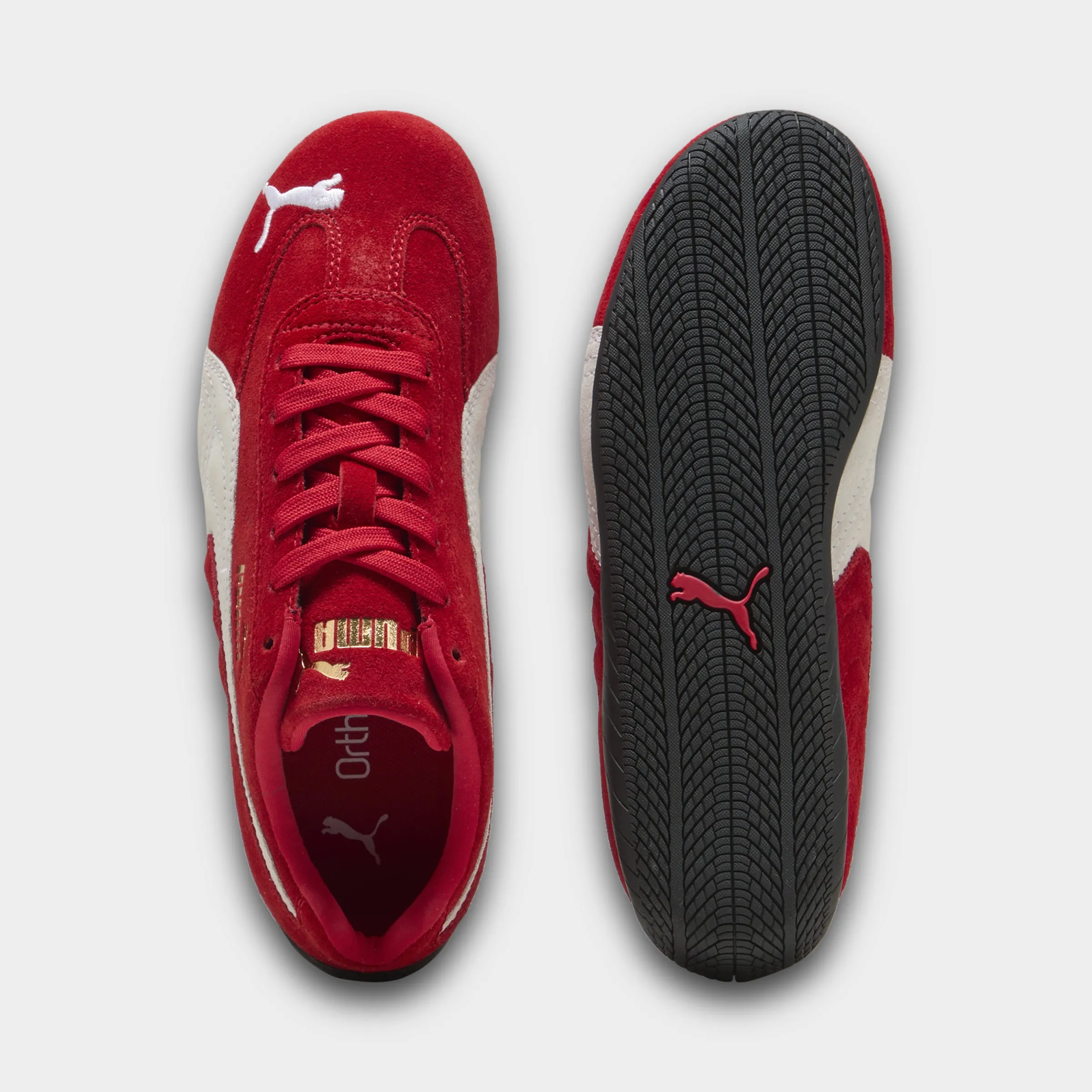 PUMA Juniors' Speedcat Red / White Heat Resistant Midsole Balance Sole