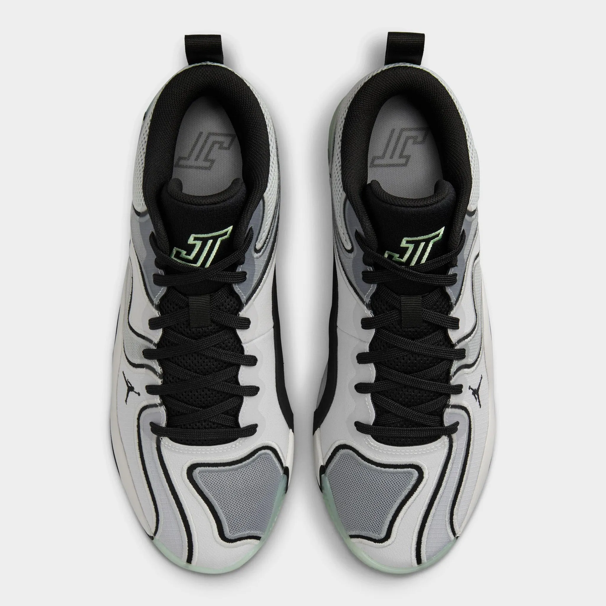 Jordan Tatum 3 Platinum Tint / Black - Particle Grey zipper Ventilated Airflow Channels