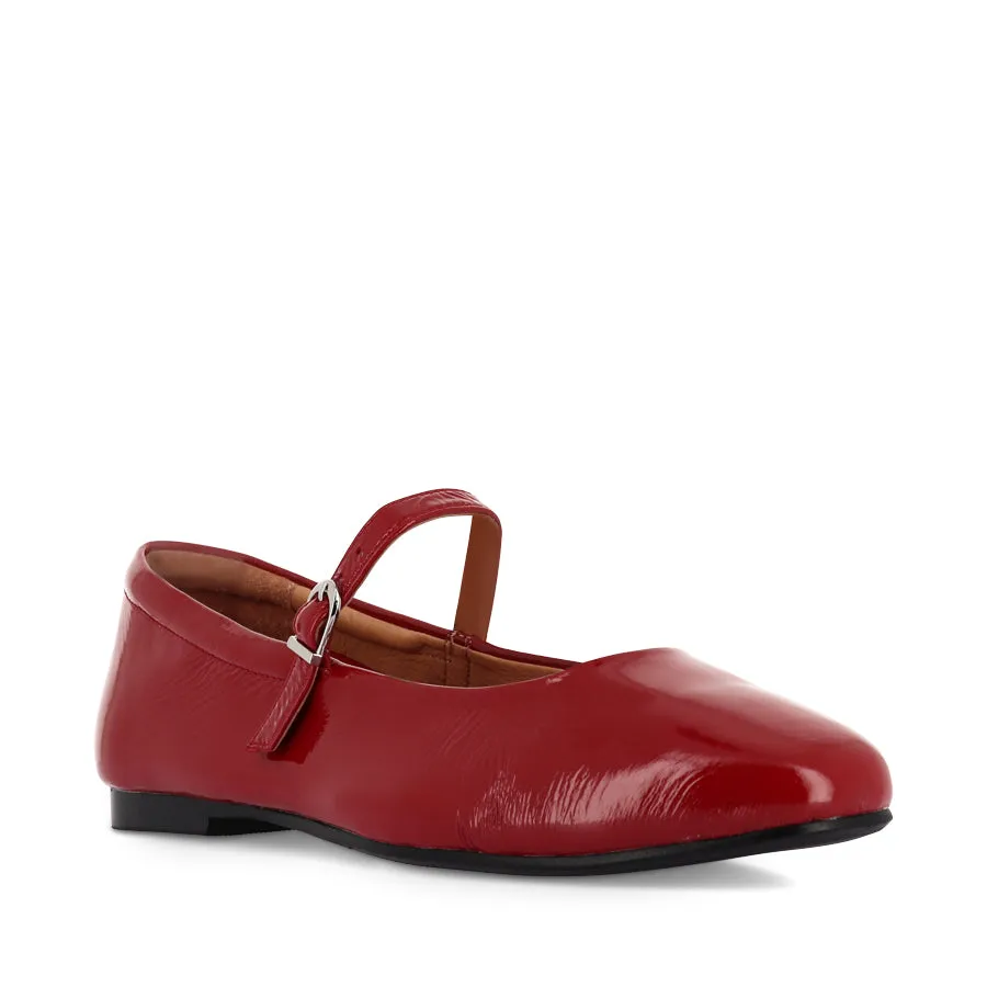 orthopedic PASSY - DARK RED PATENT