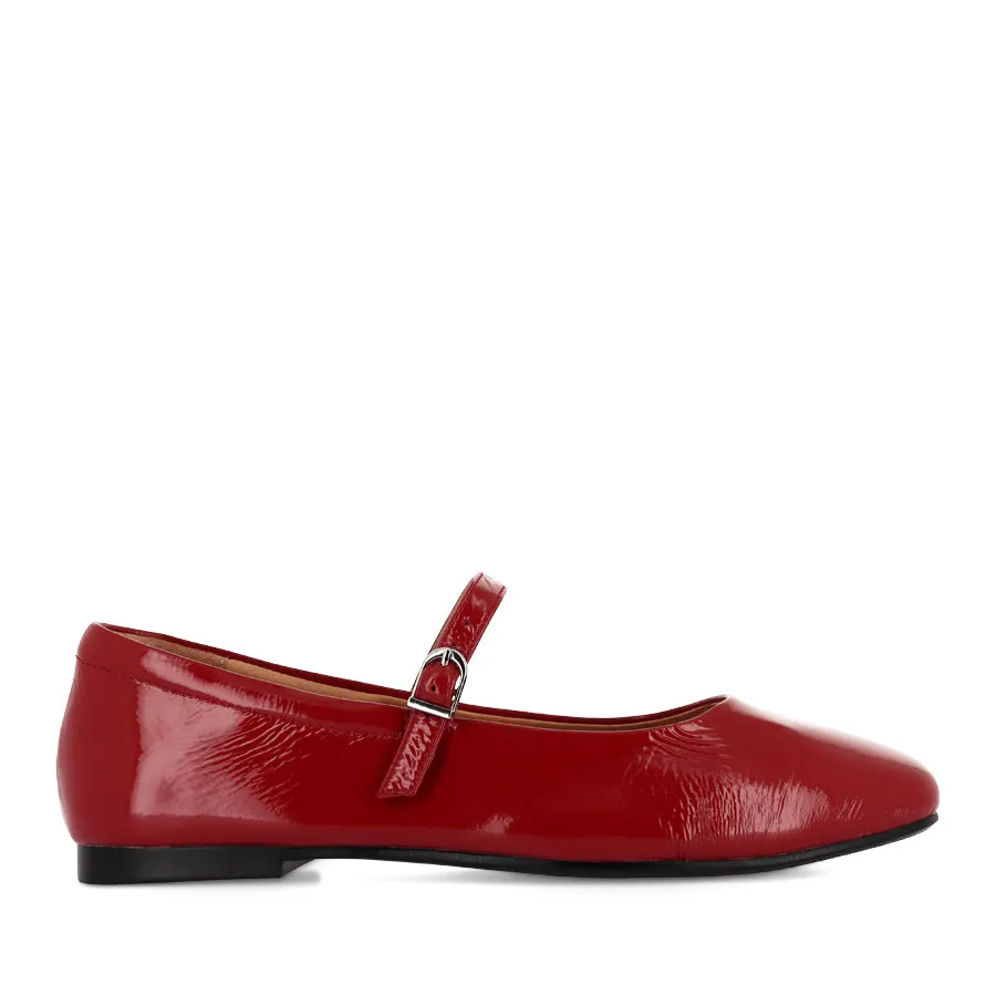 PASSY - DARK RED PATENT Holiday Ready Drive Easy