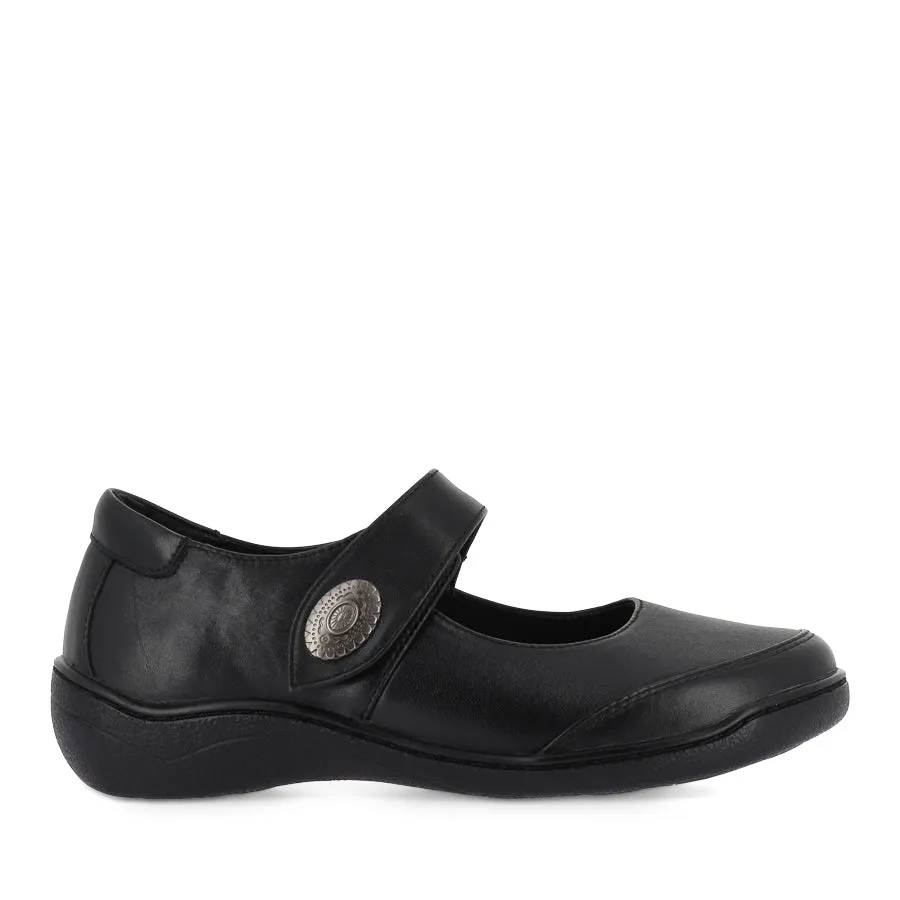 PEACH PLAIN - BLACK STRETCH SMOOTH Ship Mood Chic Walk