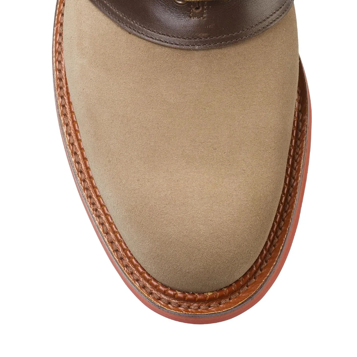 Breathable mesh Penn Khaki Suede & Dark Brown Wax Calf