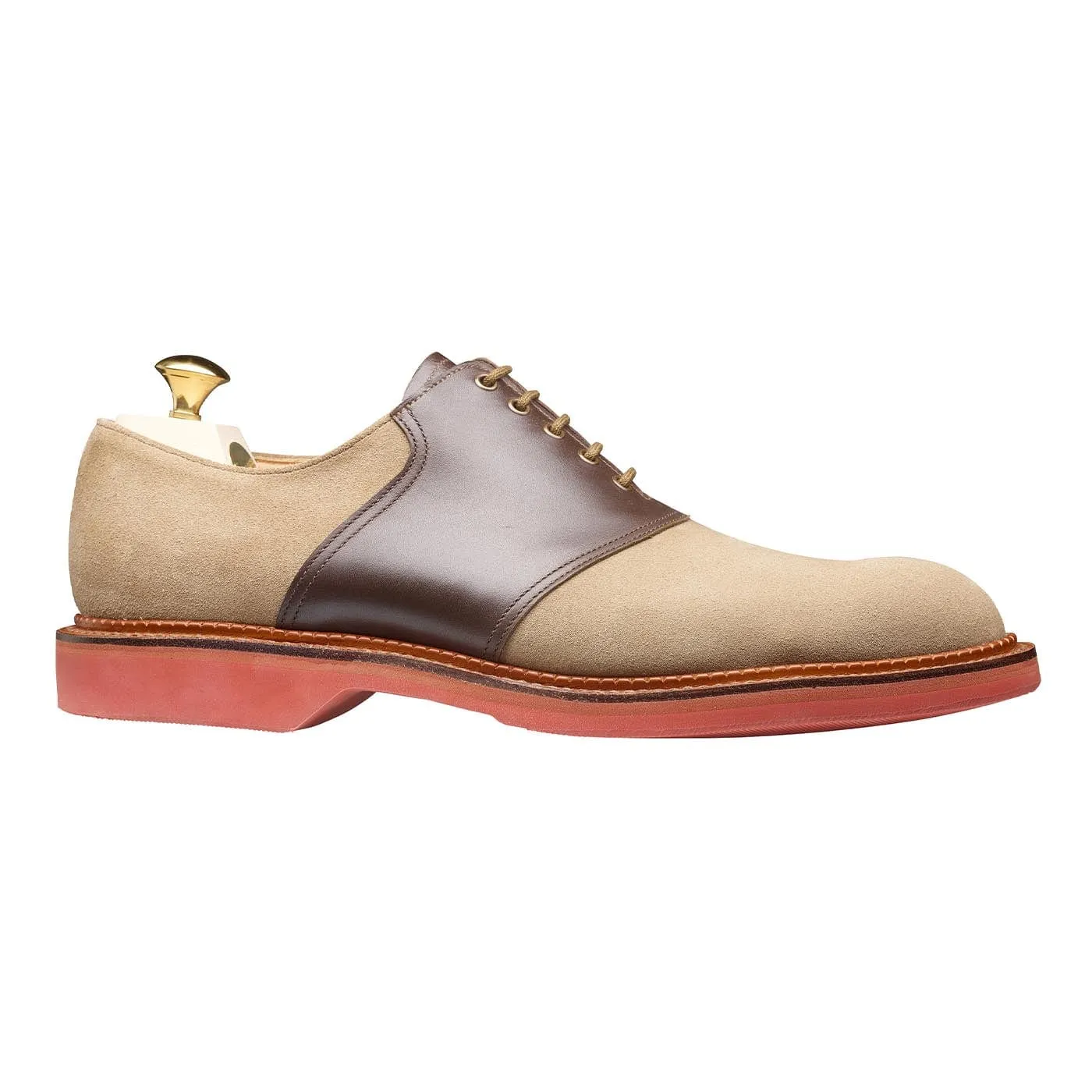 Seasonal Oxfords Blue Collar Oxfords Penn Khaki Suede & Dark Brown Wax Calf