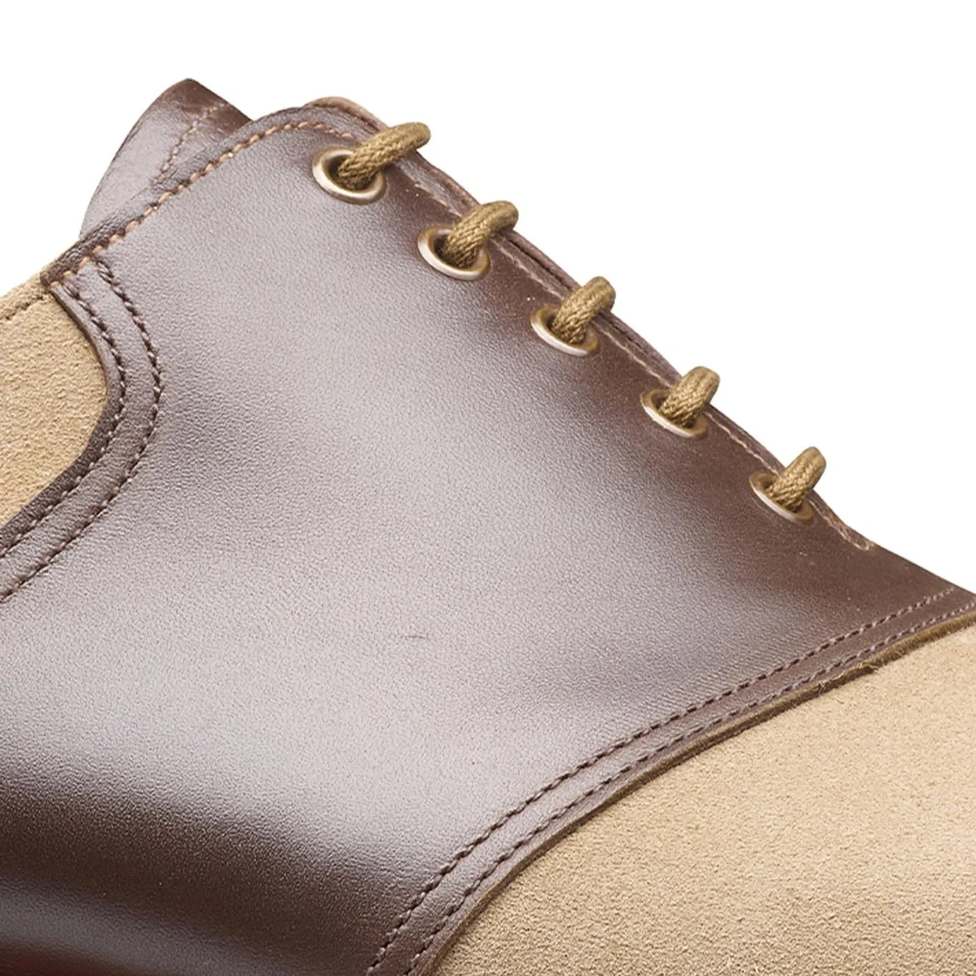 Premium Durability Smart Leather Fit Penn Khaki Suede & Dark Brown Wax Calf