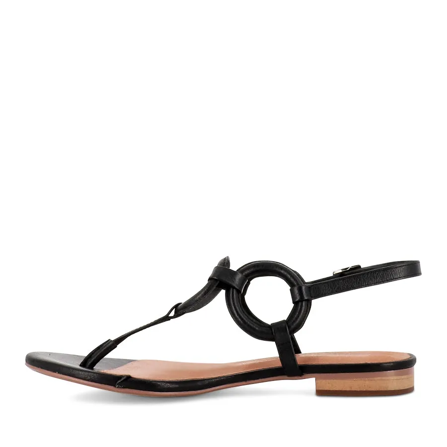 Suede Material PEPE - BLACK LEATHER